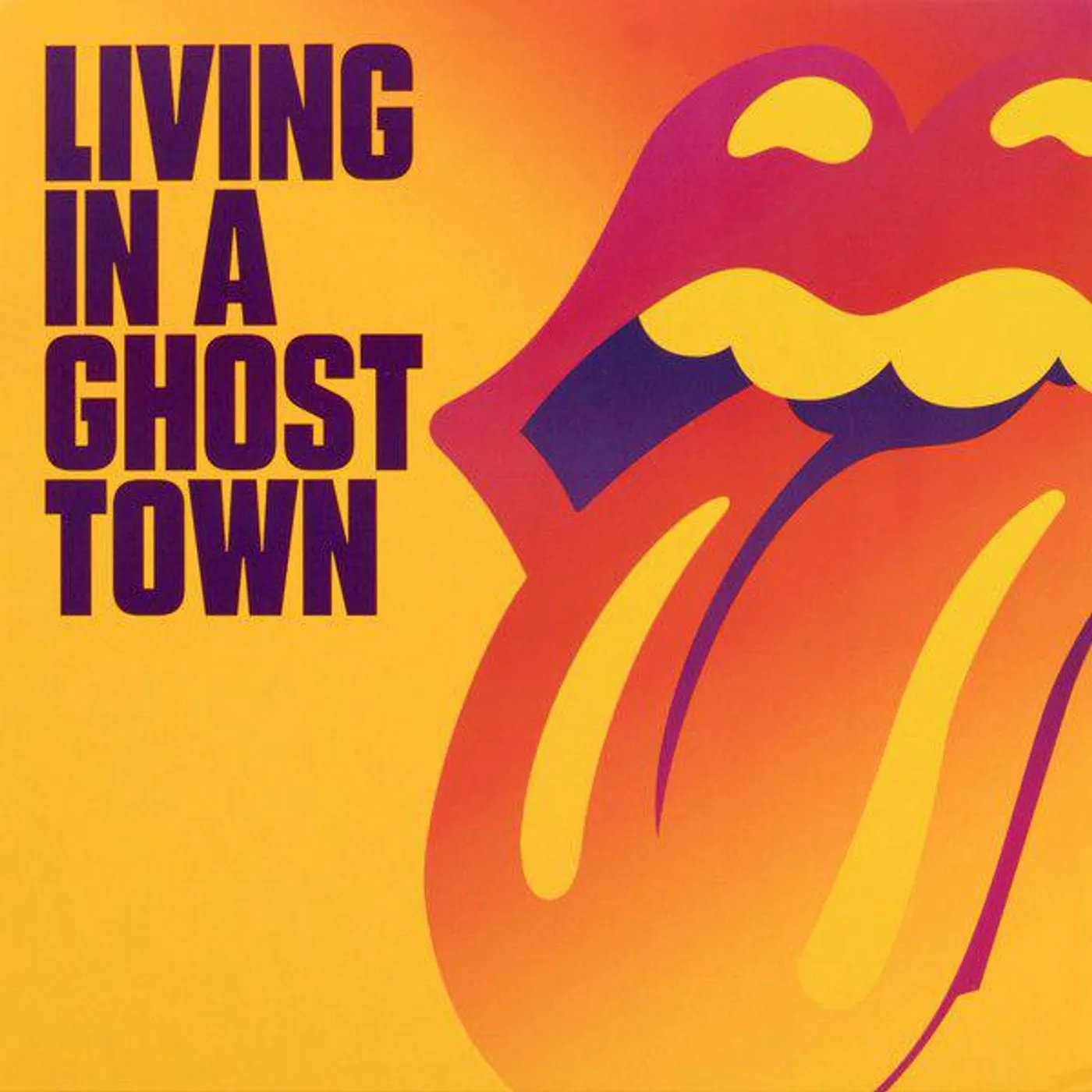 The Rolling Stones Living In A Ghost Town (10-Inch, Purple) Vinyl Record