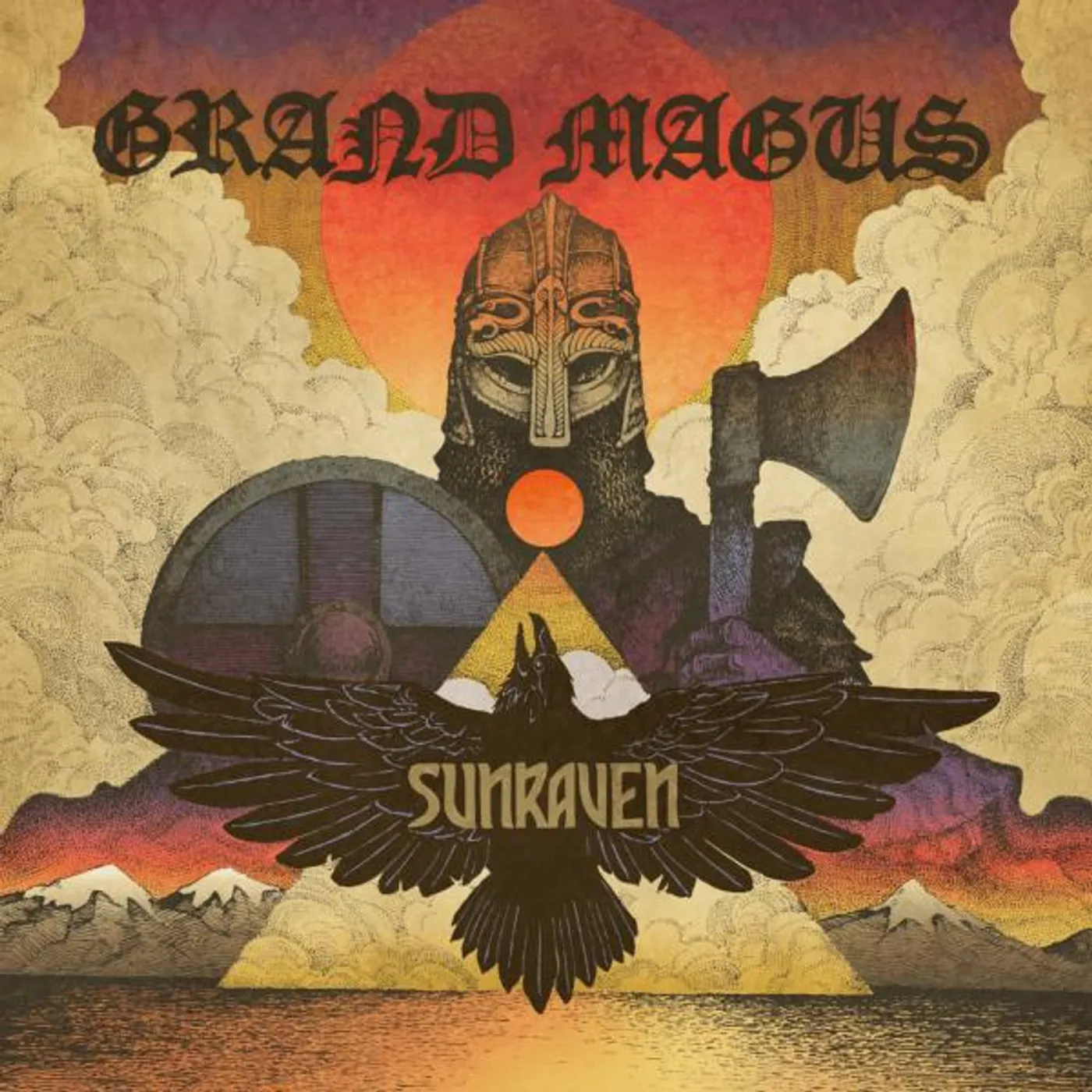 Grand Magus Sunraven - Solid Gold Vinyl Record