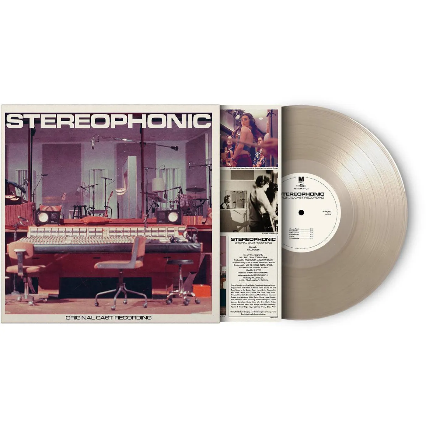 Will Butler Stereophonic - Original Soundtrack (Clear/Limited Edition/180 Gram) Vinyl Record