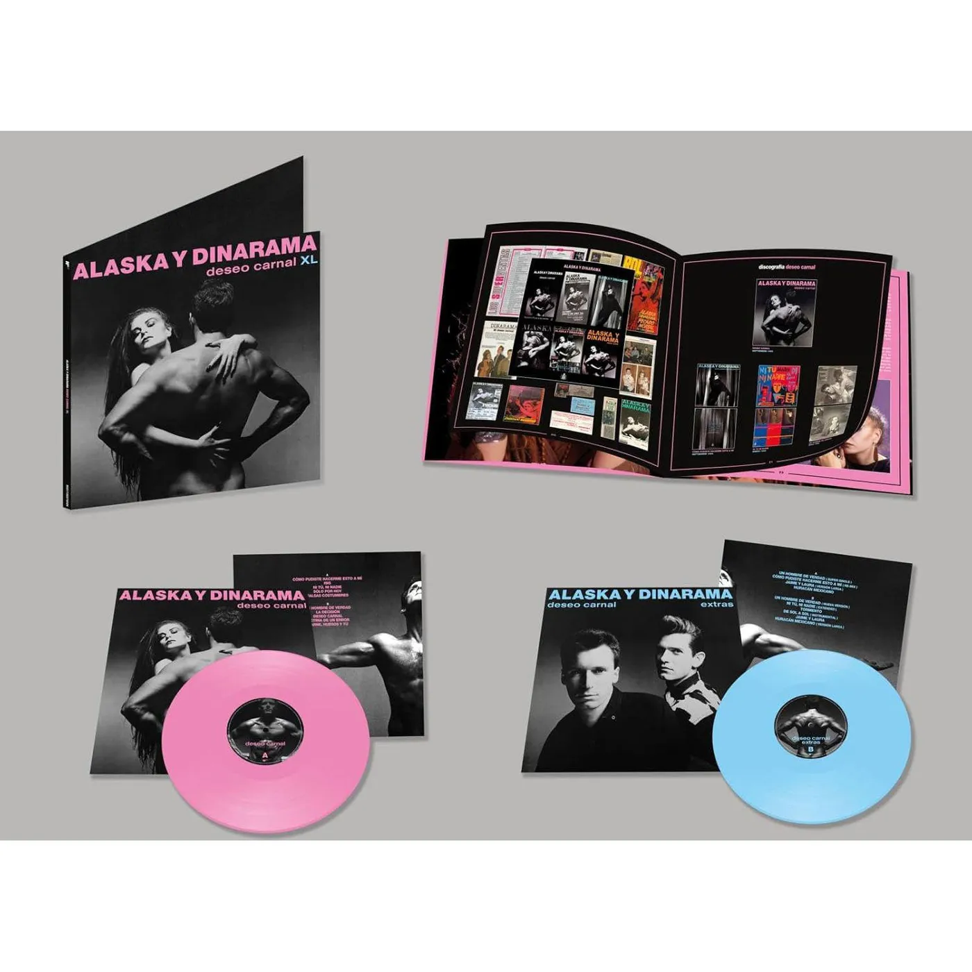 Alaska Y Dinarama Deseo Carnal (2LP/Pink & Blue) Vinyl Record