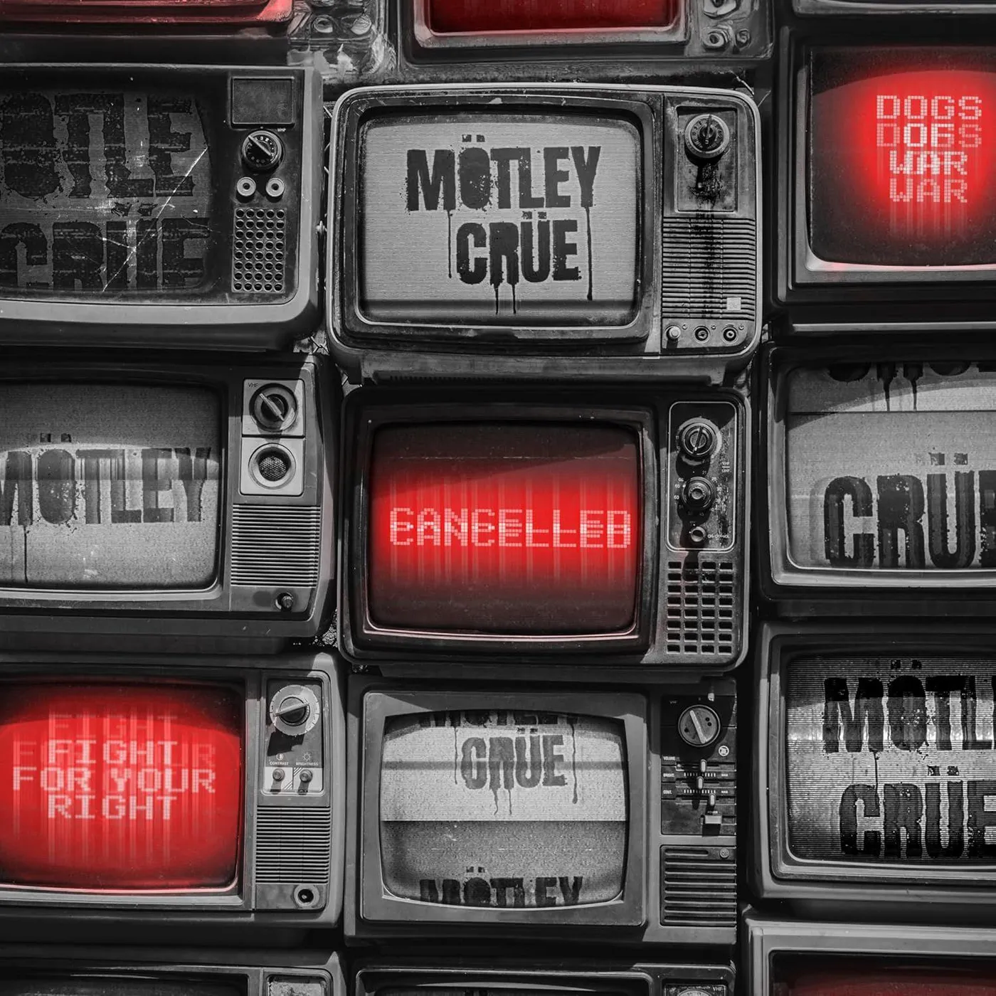 Mötley Crüe Cancelled (Explicit Lyrics, EP, Red, Black) Vinyl Record