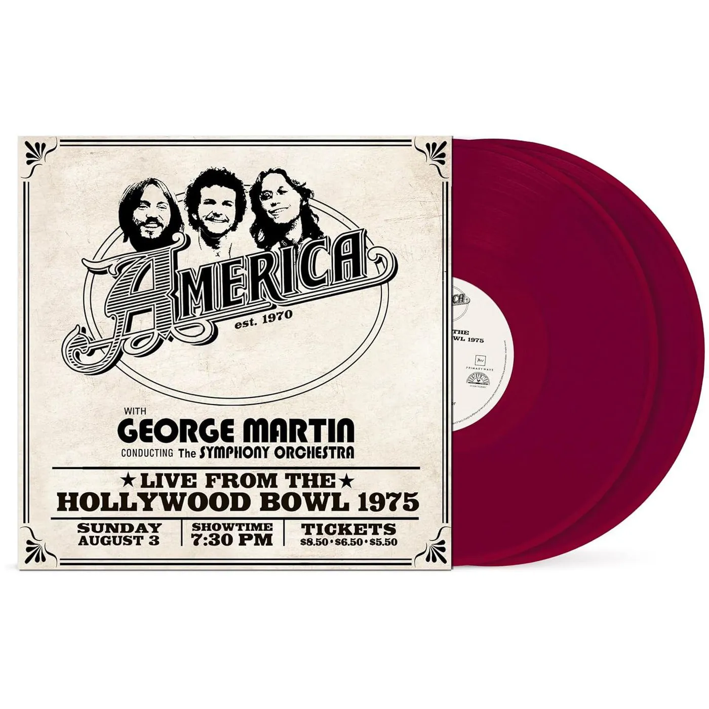 America: Live At The Hollywood Bowl 1975 (2LP) Vinyl Record