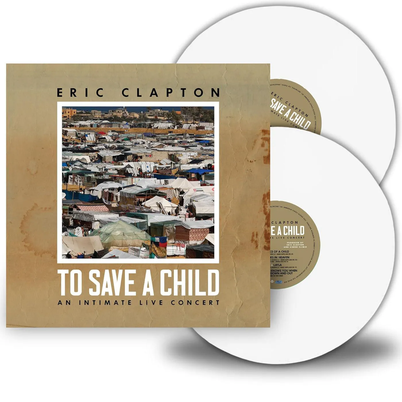 Eric Clapton To Save A Child (2LP/White) Vinyl Record
