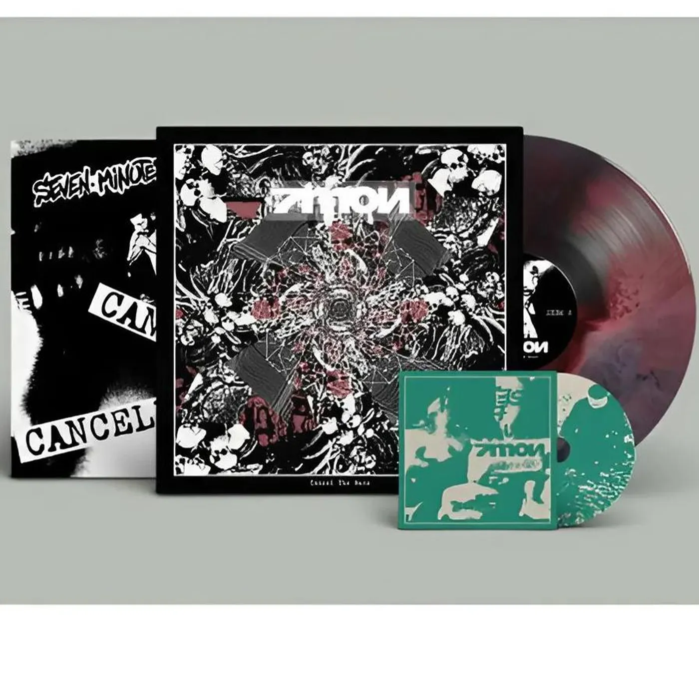 7 Minutes Of Nausea Cancel The Rose (Limited Edition, Black, Red, With CD) Vinyl Record