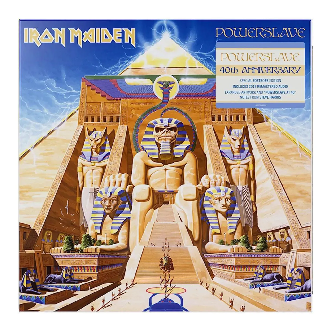 Iron Maiden Powerslave (40th Anniversary/Zoetrope) Vinyl Record