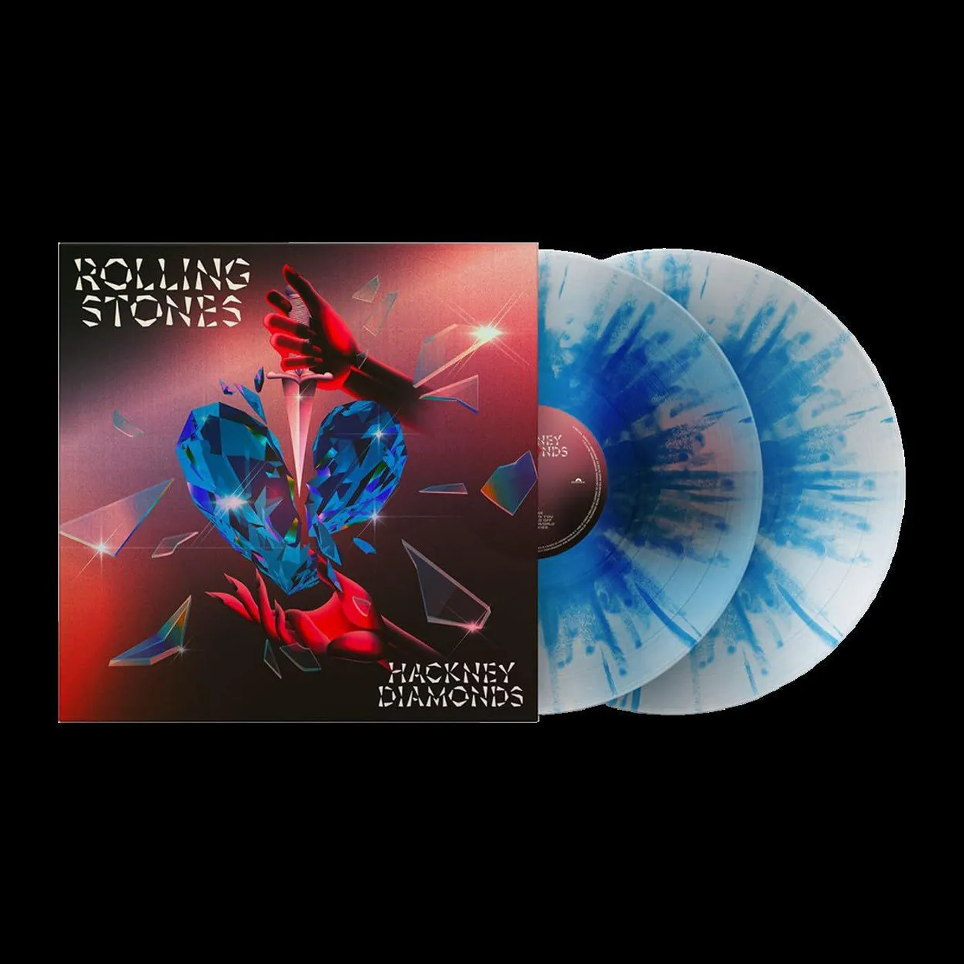 The Rolling Stones Hackney Diamonds (1 Year Anniversary) (2LP/Limited Edition/Clear/Blue/180 Gram/Booklet) Vinyl Record