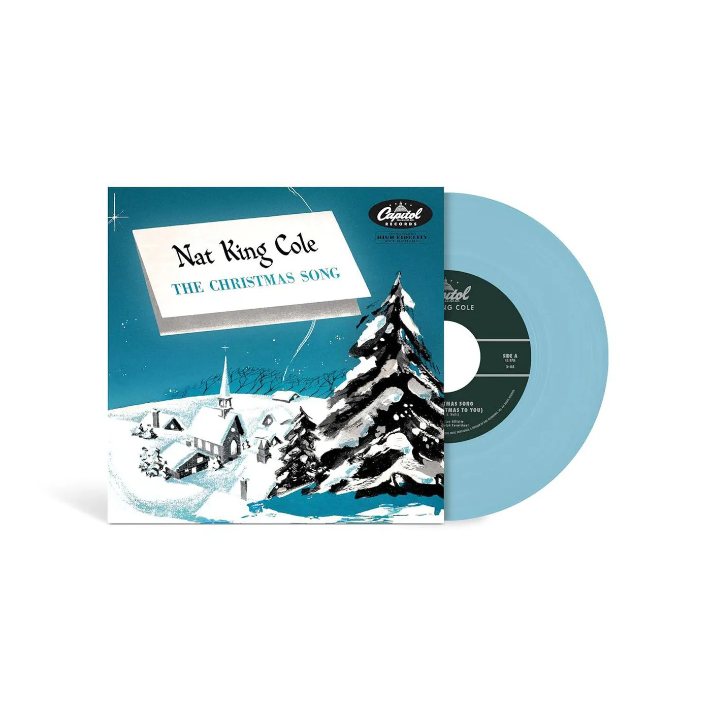 Nat King Cole Christmas Song (Baby Blue) Vinyl Record