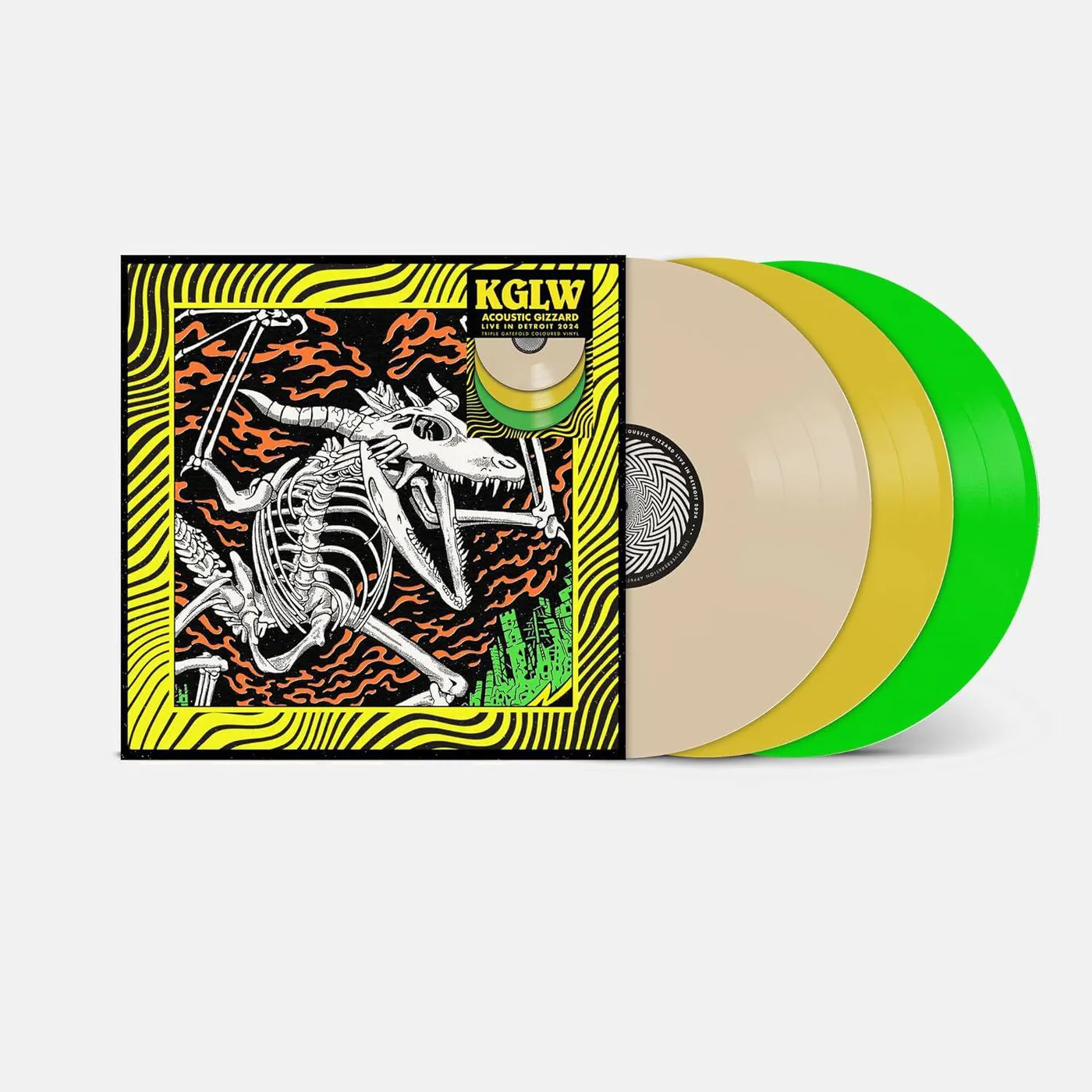 King Gizzard & The Lizard Wizard Acoustic Gizzard - Live In Detroit 2024 (3LP/Colored) Vinyl Record