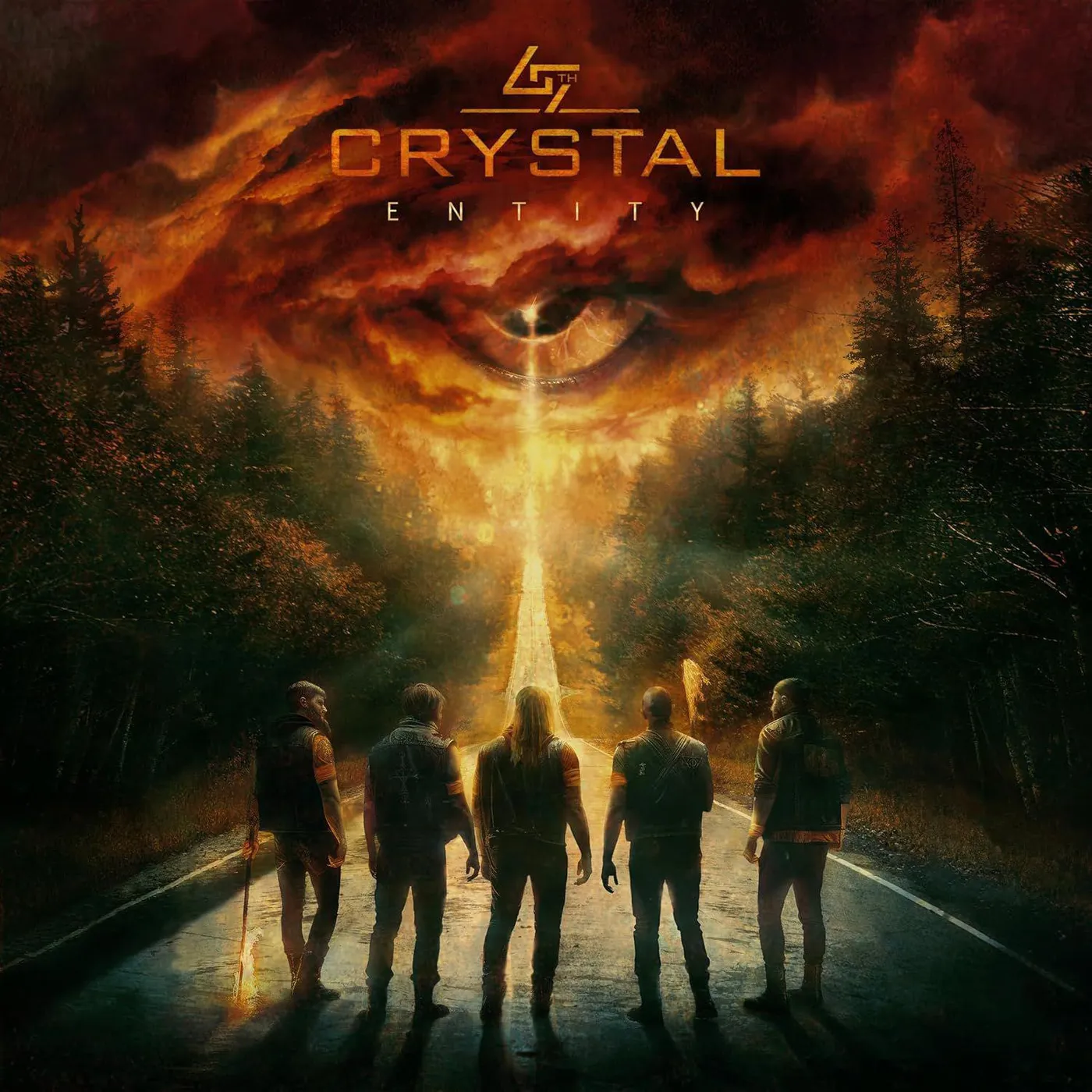 Seventh Crystal Entity (Orange Marble) Vinyl Record