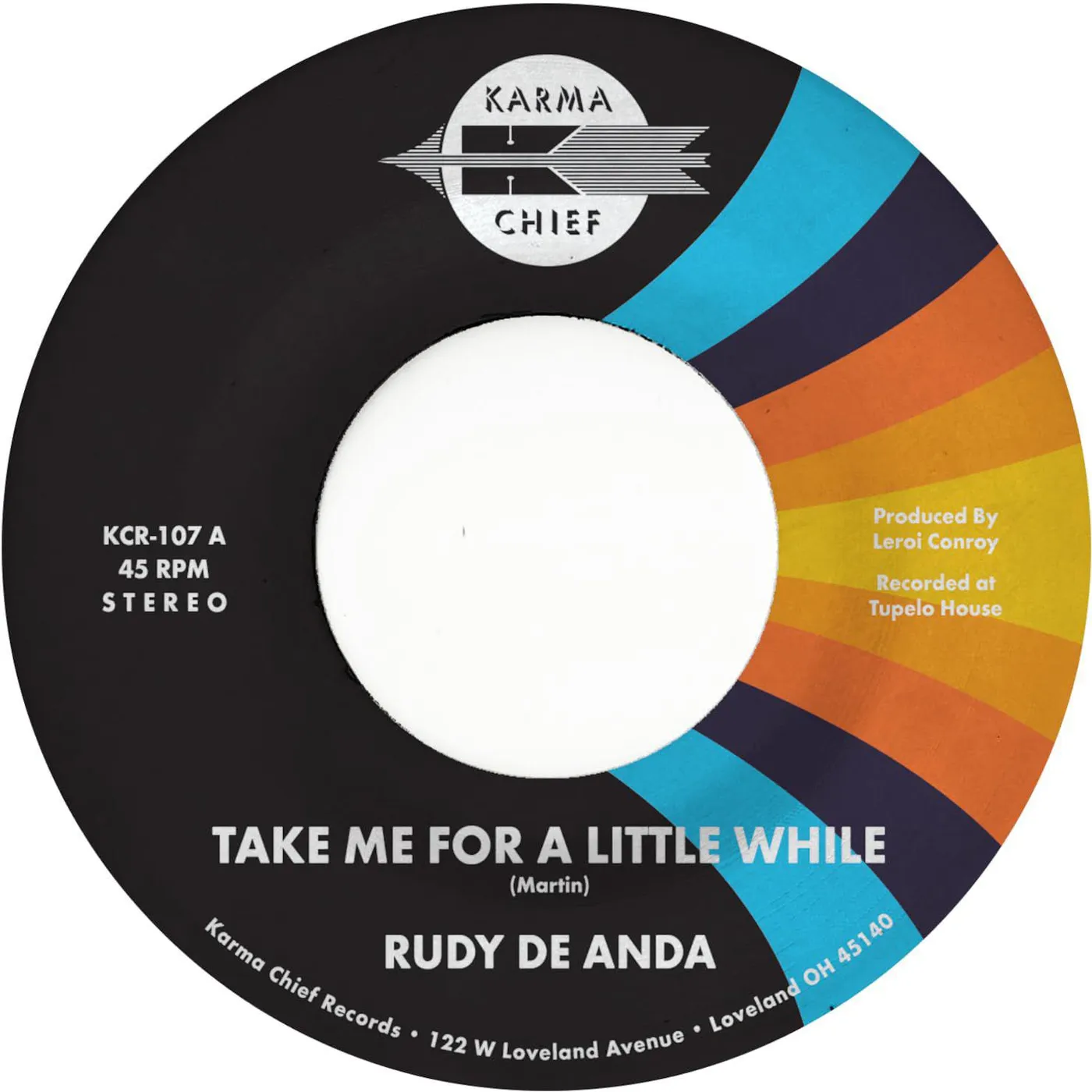 Rudy De Anda Take Me For A Little While / 83 (Random Color) Vinyl Record