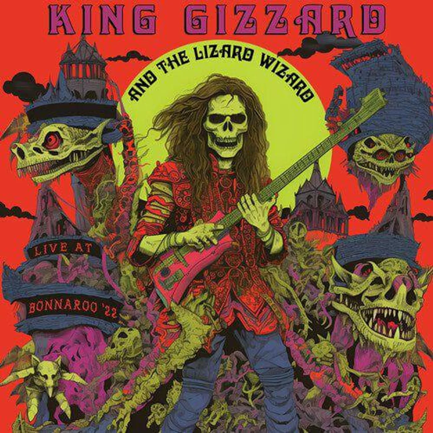 King Gizzard & The Lizard Wizard Live at Bonnaroo '22 (Bubblegum & Sour Grape) Vinyl Record