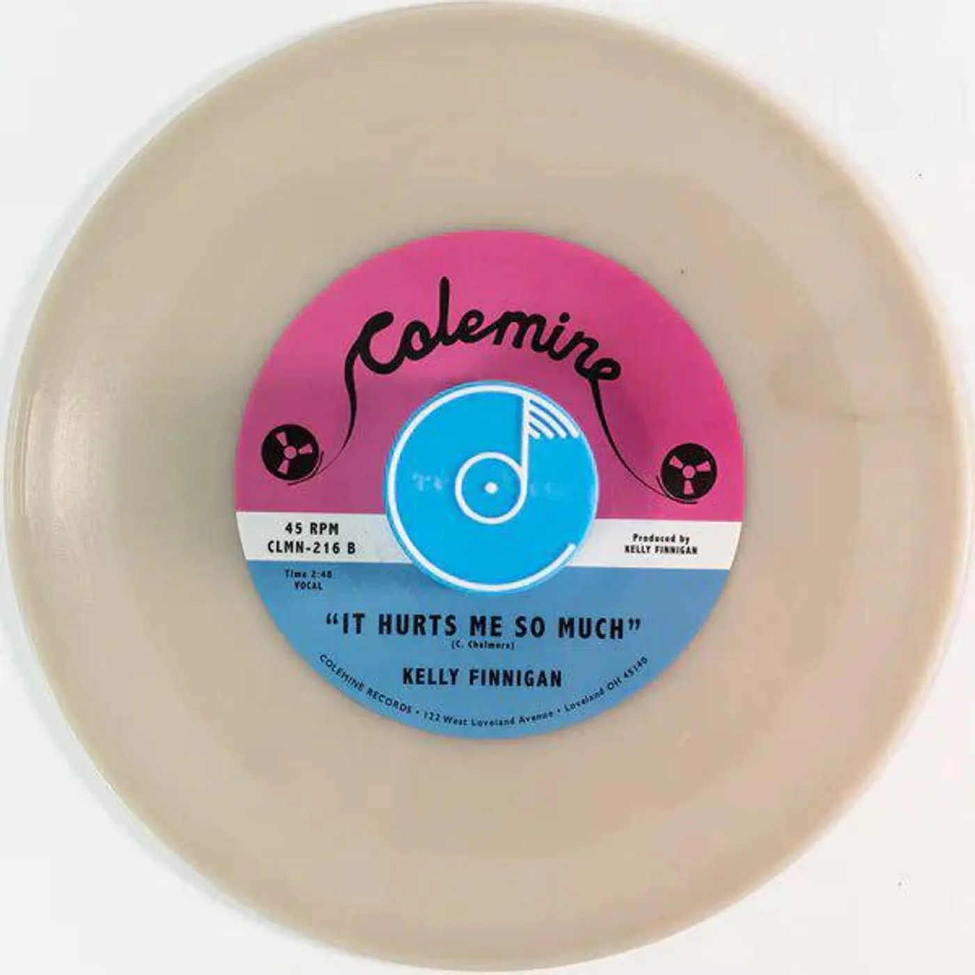 Kelly Finnigan Get A Hold Of Yourself / It Hurst Me So Much (7" Single/ Gray) Vinyl Record