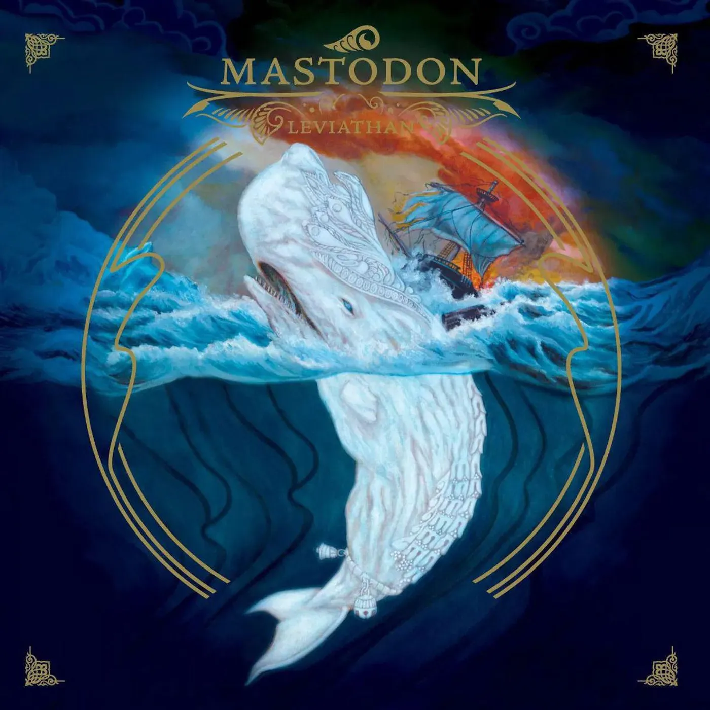 Mastodon Leviathan (White, Green, Splatter) Vinyl Record