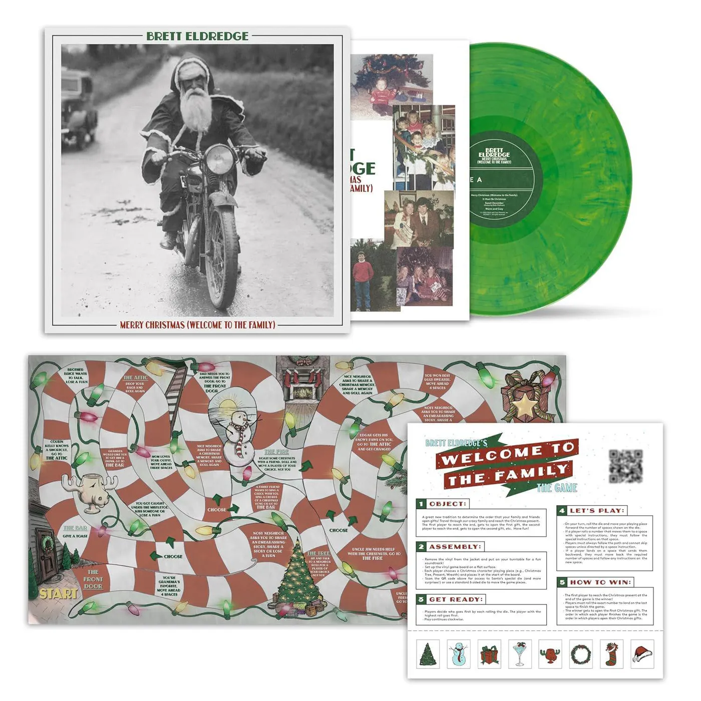 Brett Eldredge Merry Christmas (Welcome To The Family) (Evergreen) Vinyl Record