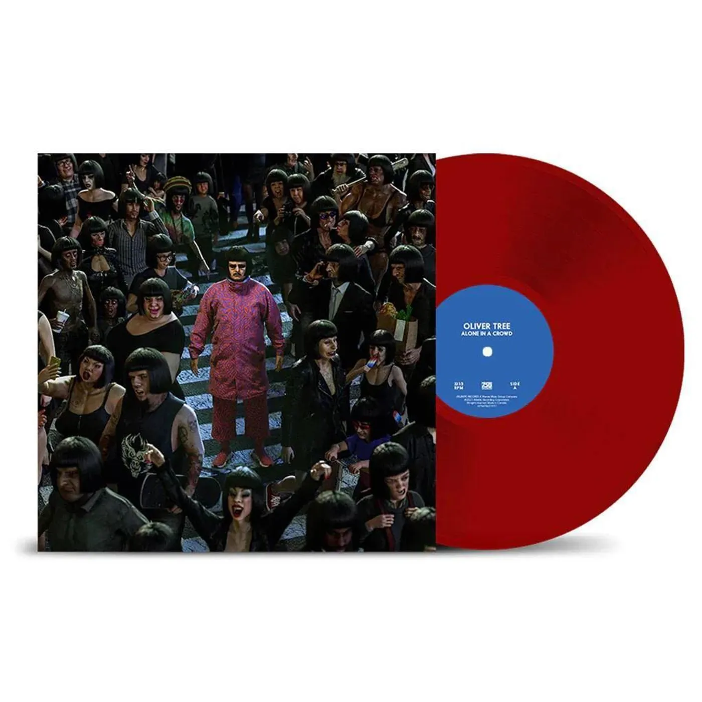 Oliver Tree Alone In A Crowd (Explicit Lyrics/ Clear, Red) Vinyl Record