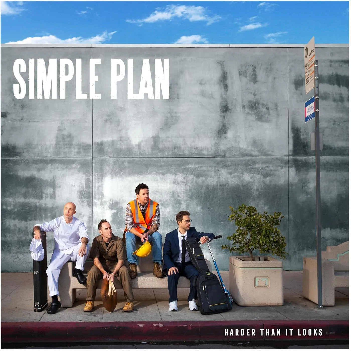 Simple Plan Harder Than It Looks (Pink Marble)  Vinyl Record