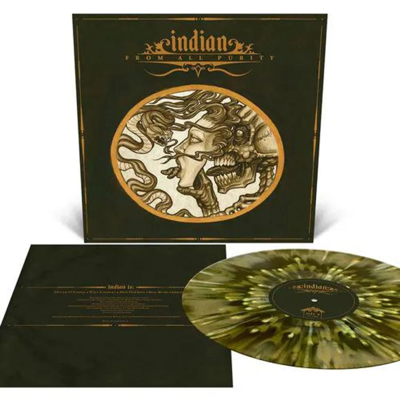 Indian From All Purity (Green, Gold, Splatter) Vinyl Record 