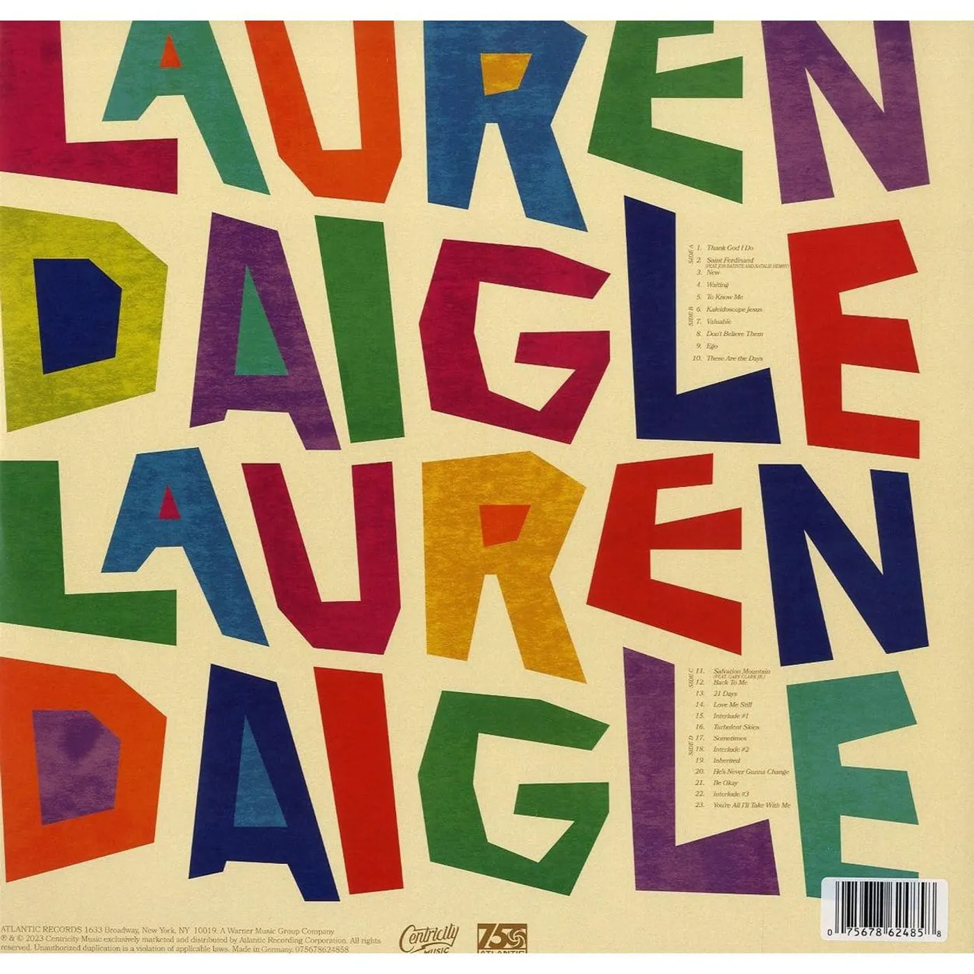  Lauren Daigle Part 2 (2LP/Bone White) Vinyl Record