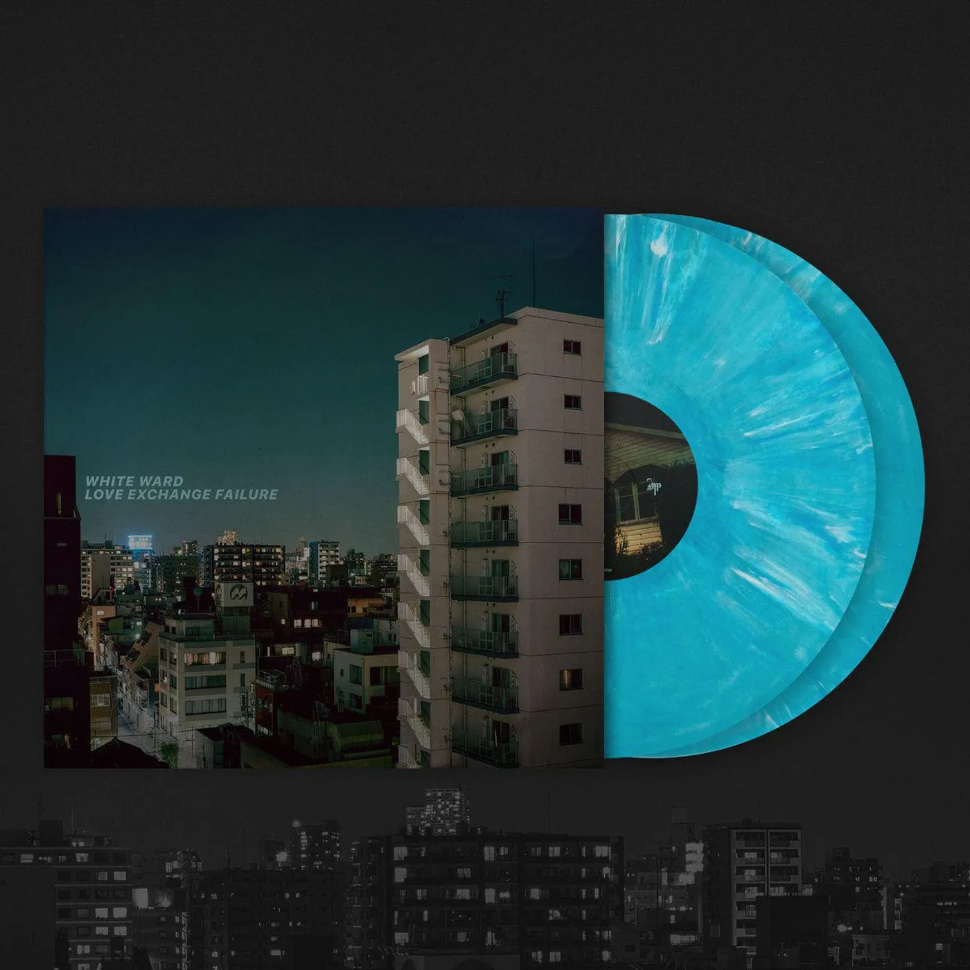 White Ward Love Exchange Failure (Blue/White Marble) Vinyl Record
