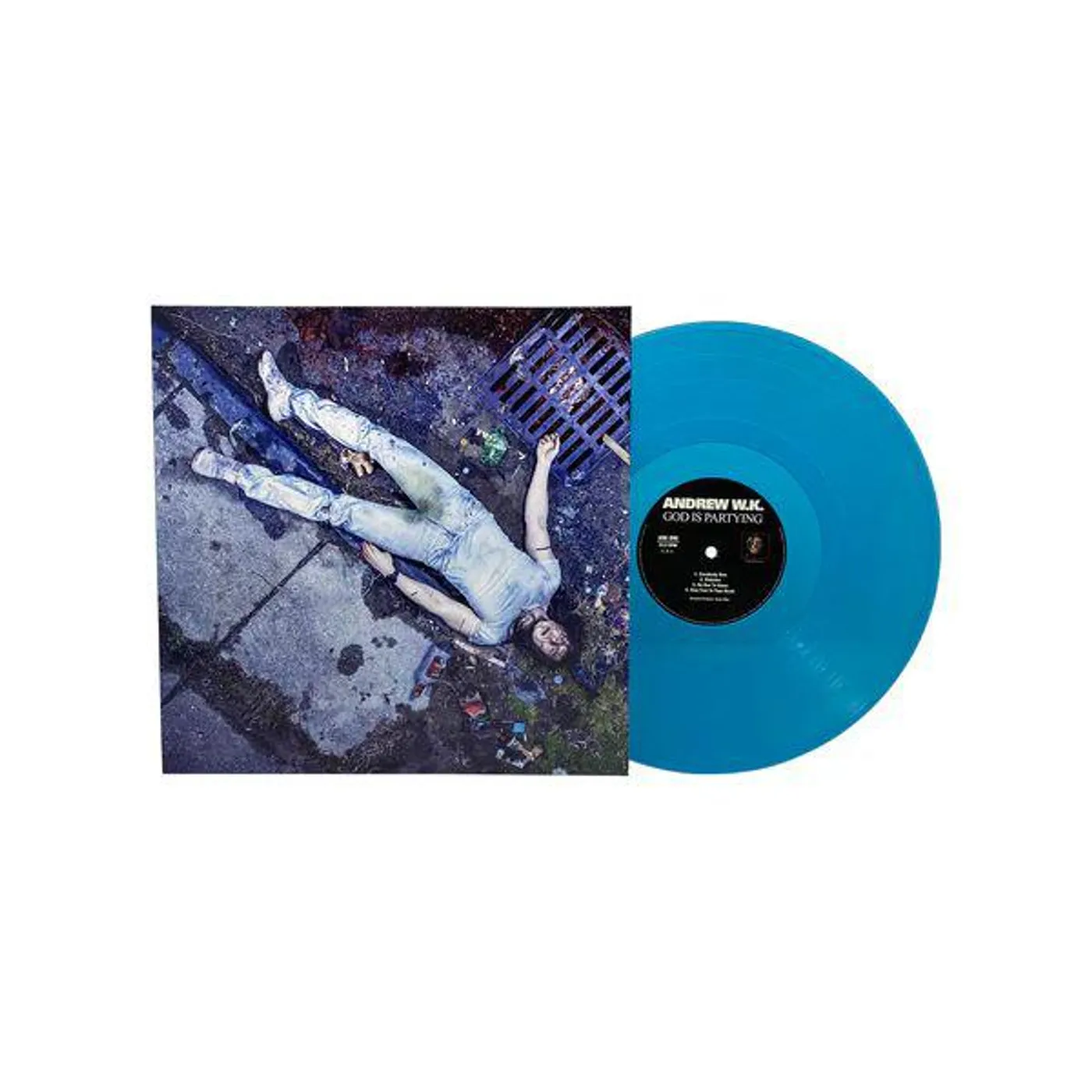 Andrew W.K. God is Partying (Turquoise) Vinyl Record