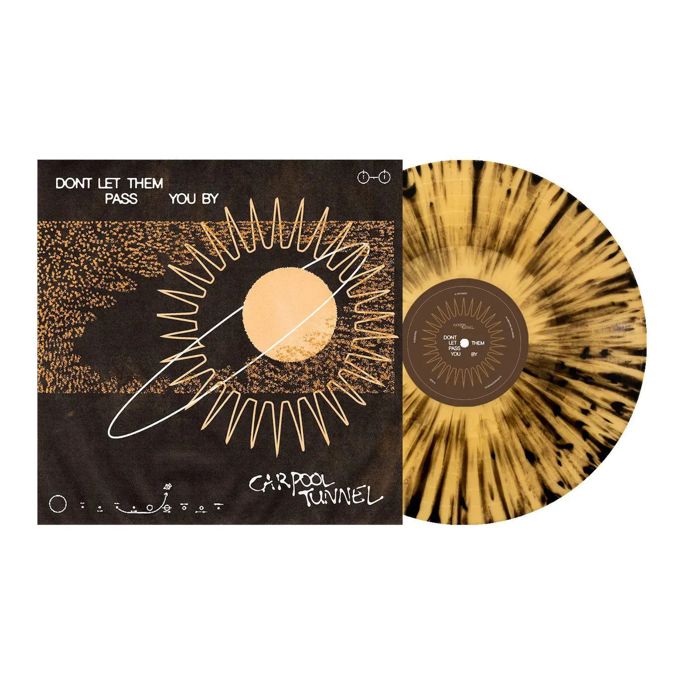 Carpool Tunnel Don't Let Them Pass You By (Transparent Black & Brown) Vinyl Record