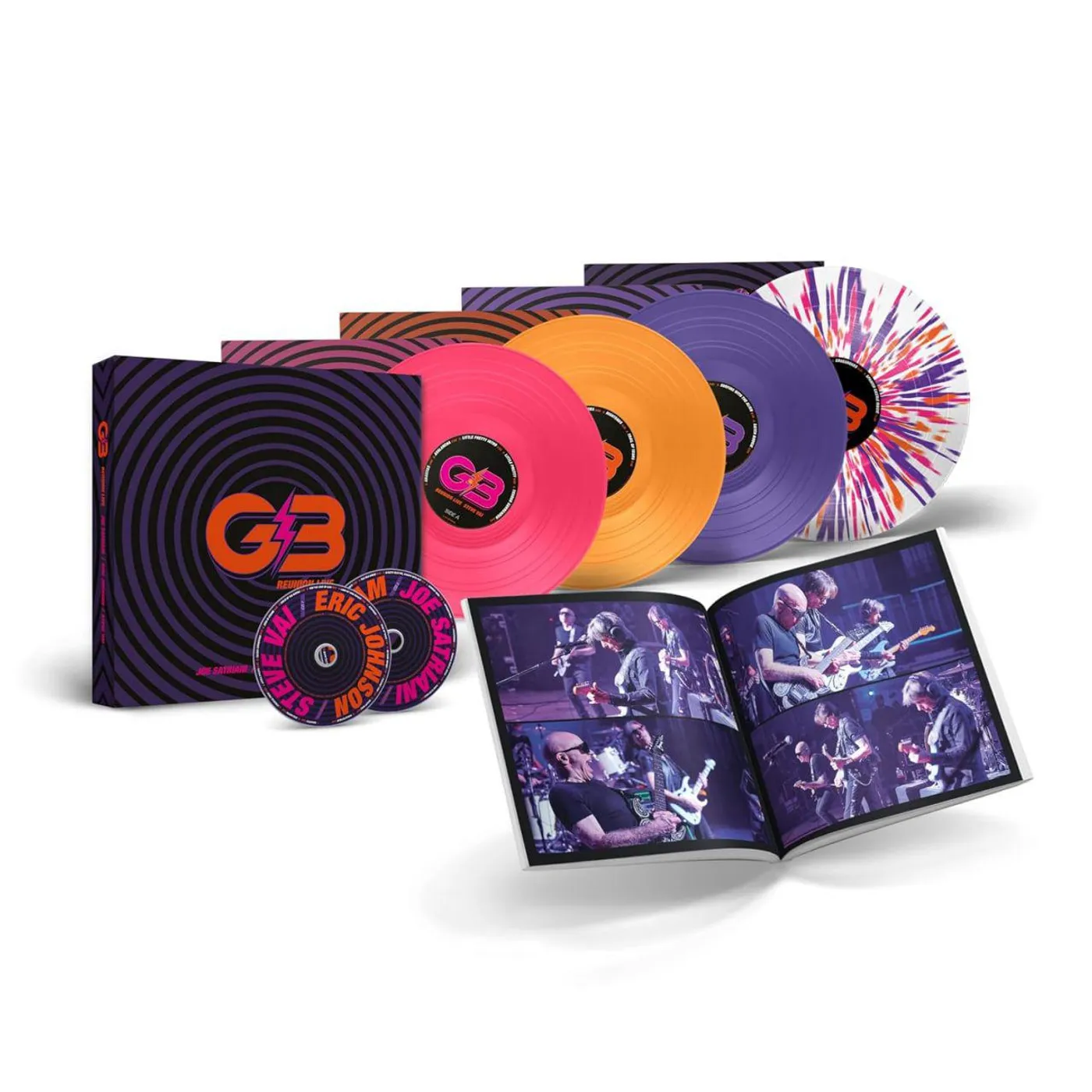Joe Satriani G3: 25th Anniversary Reunion Tour (Boxset/4LP+2CD) Vinyl Record