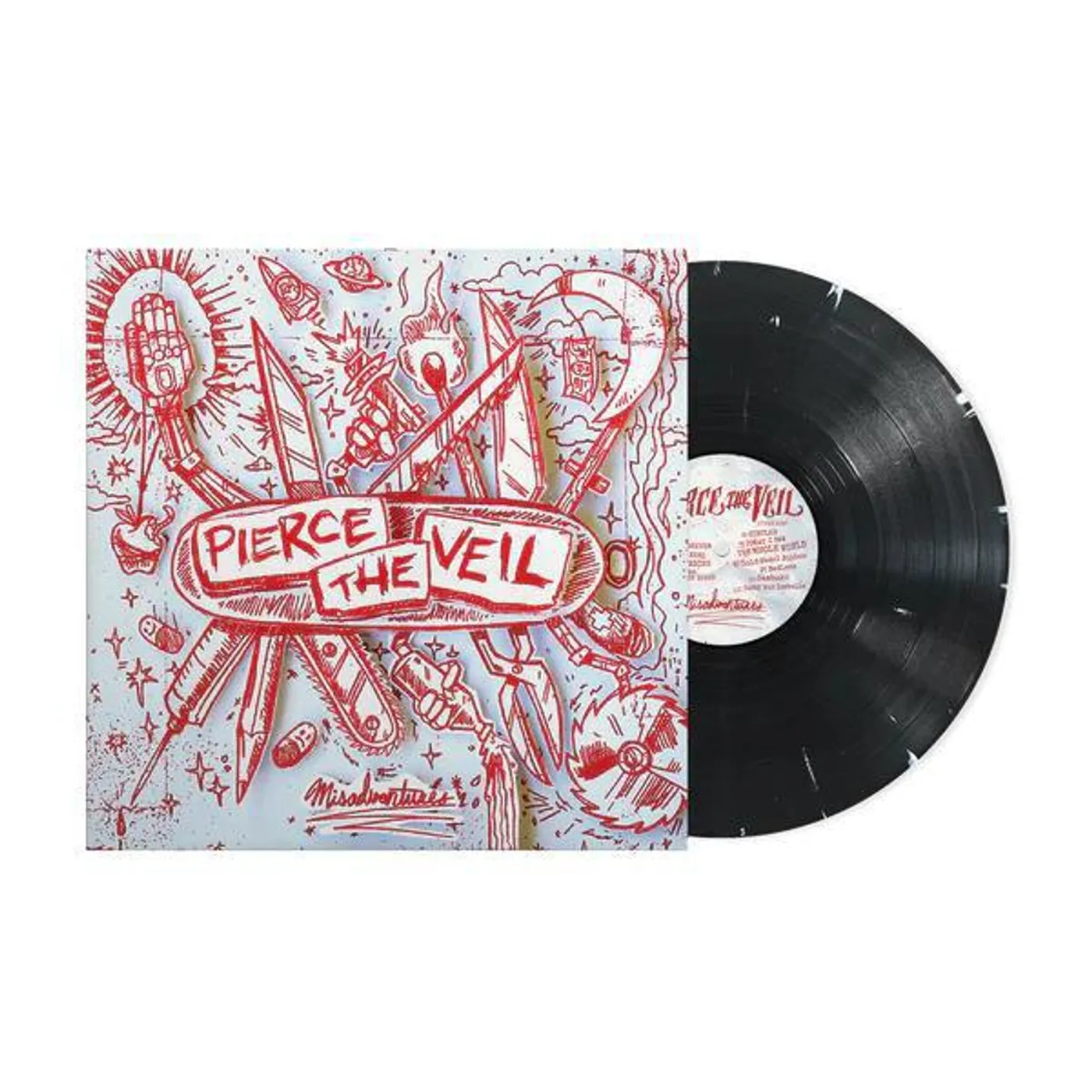 Pierce The Veil Misadventures (Black/White Splatter) Vinyl Record