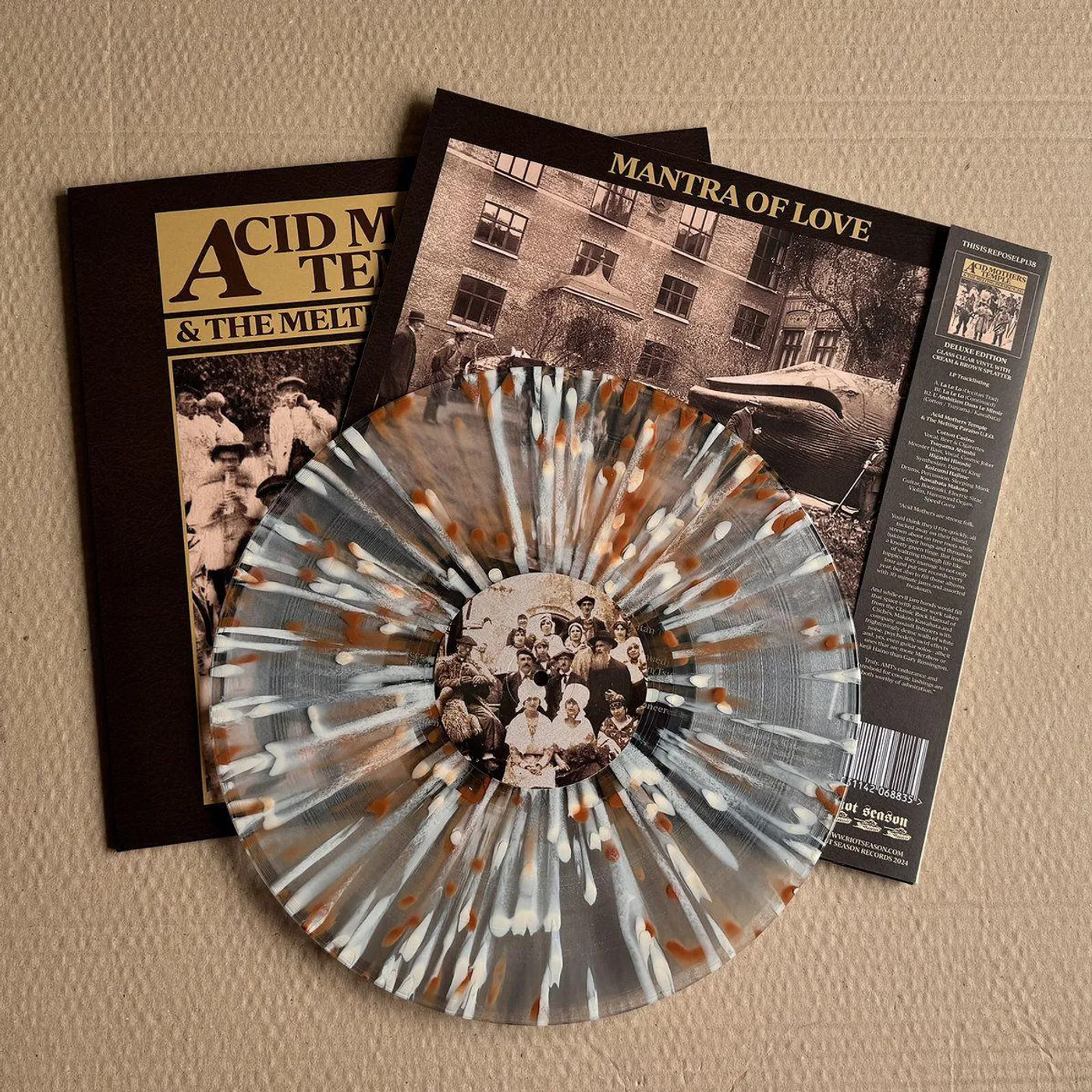 Acid Mothers Temple / Melting Paraiso Ufo Mantra Of Love (Limited Edition/Reissue/Remastered/Glass Clear With Cream & Brown Splatter) Vinyl Record 
