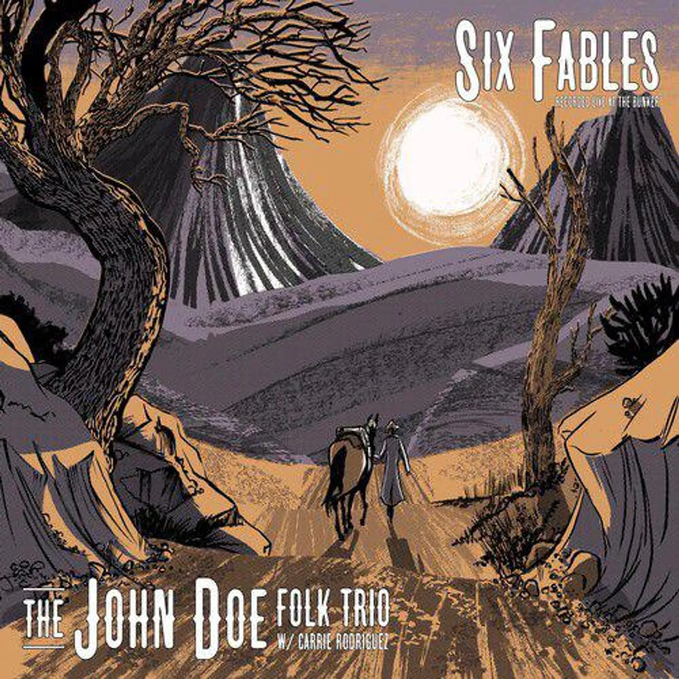John Doe Six Fables: Recorded Live at the Bunker EP (Smoke Marble) Vinyl Record