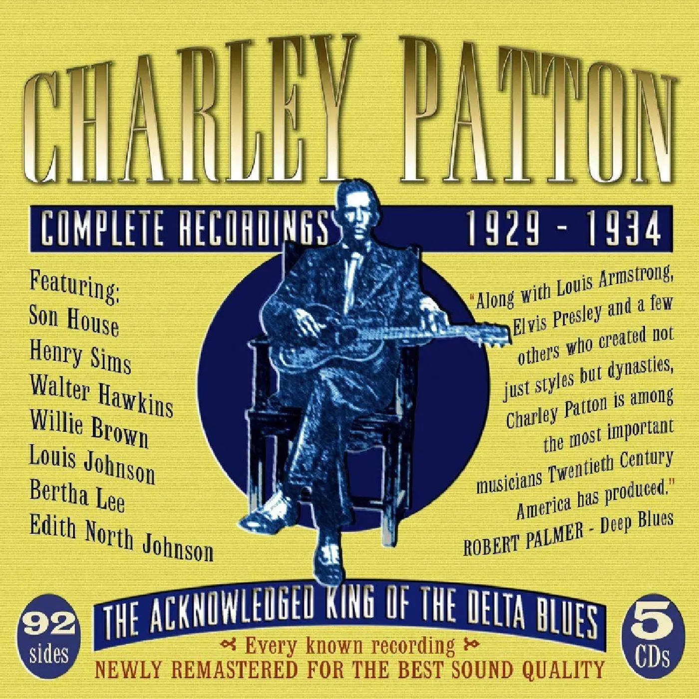 Charley Patton Complete Recordings 1929-34 (5-CD) Box Set