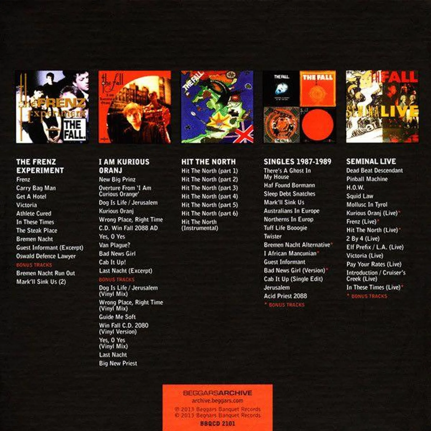 The Fall 5 ALBUM BOX SET CD