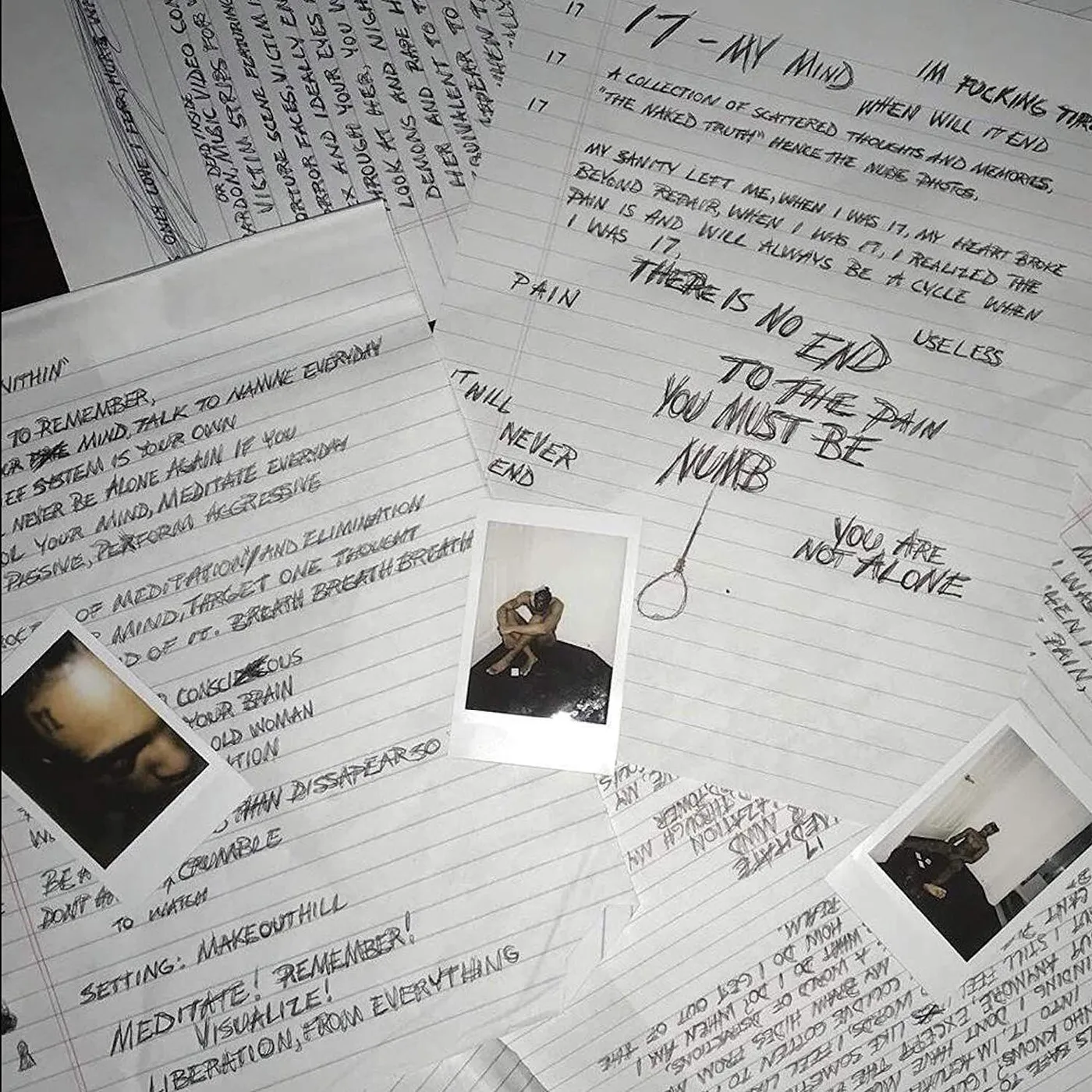 XXXTENTACION 17 (Limited Edition Black & White Colored) Vinyl Record