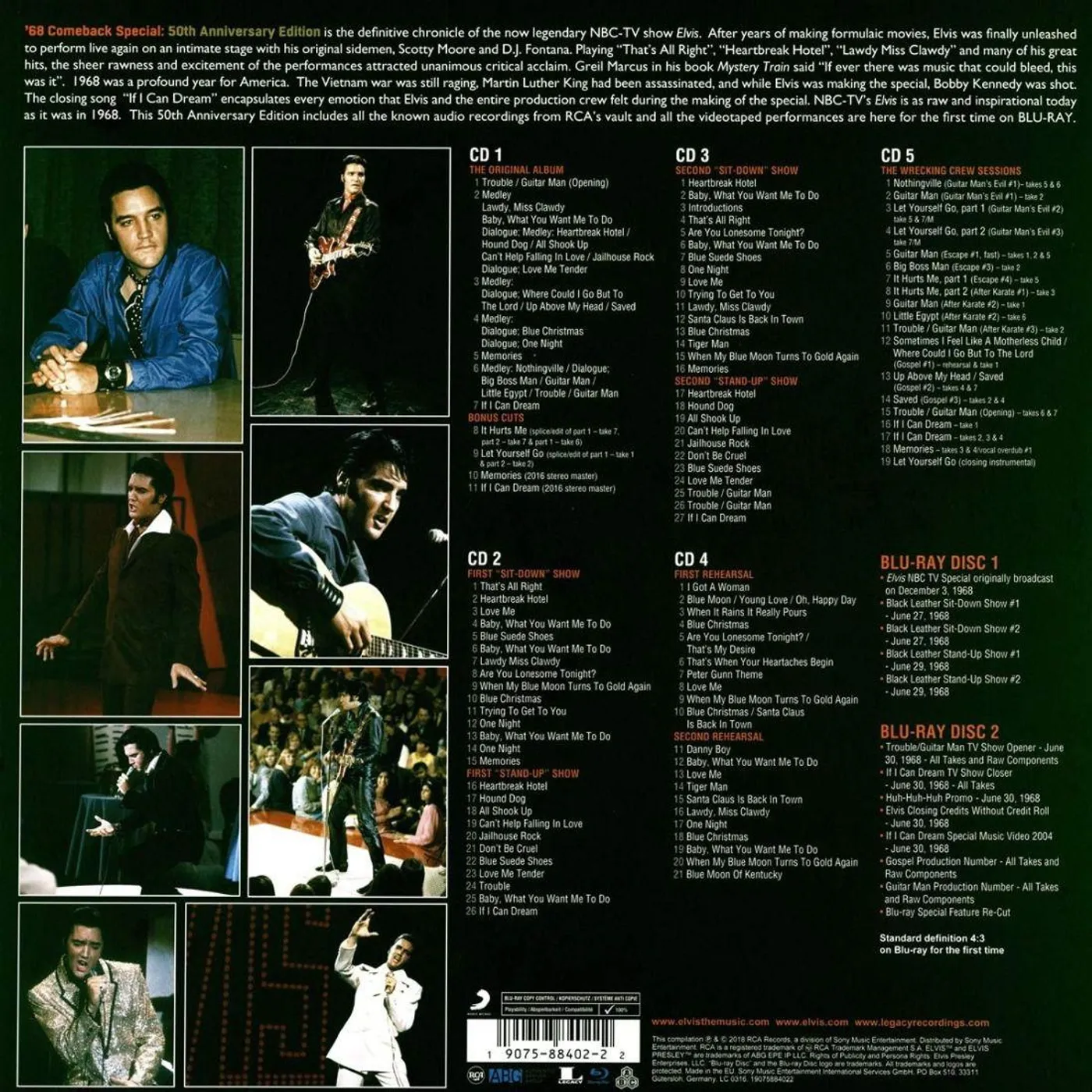 Elvis Presley '68 Comeback Special (50th Anniversary Edition) [Box Set/5CD+2Blu-ray]