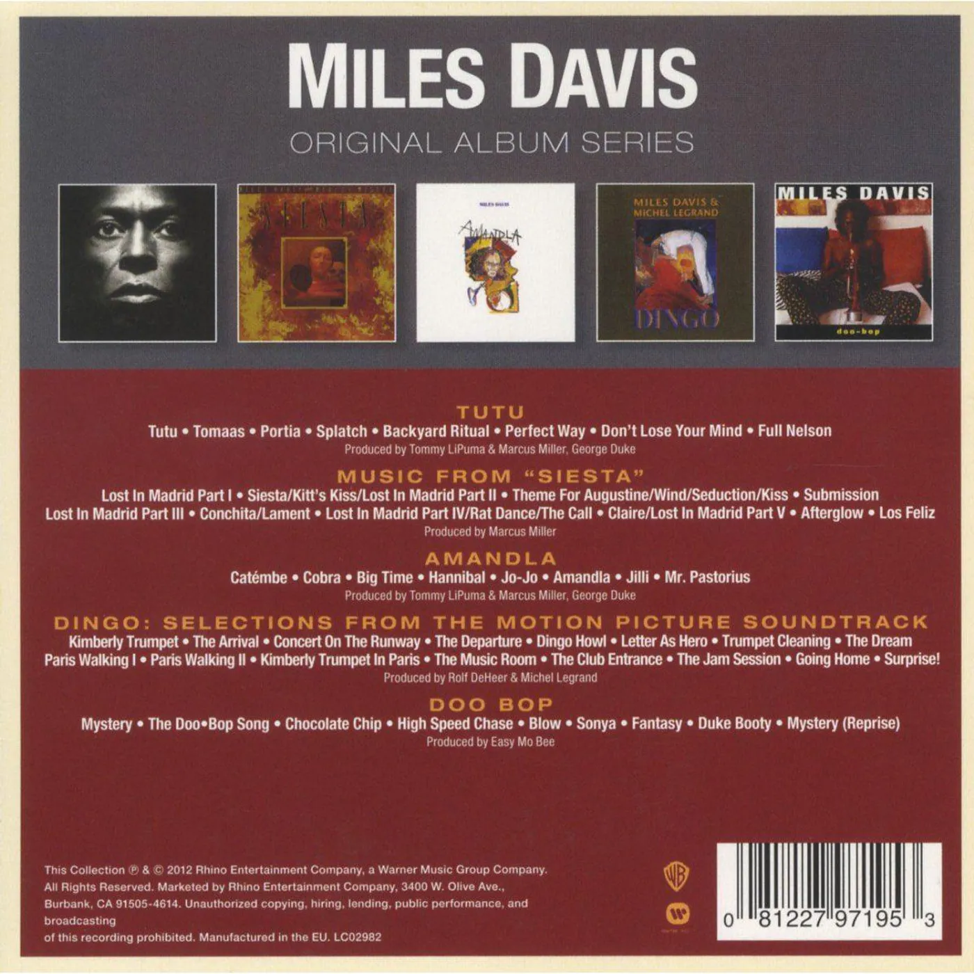 Miles Davis Original Album Series (5CD Box Set)