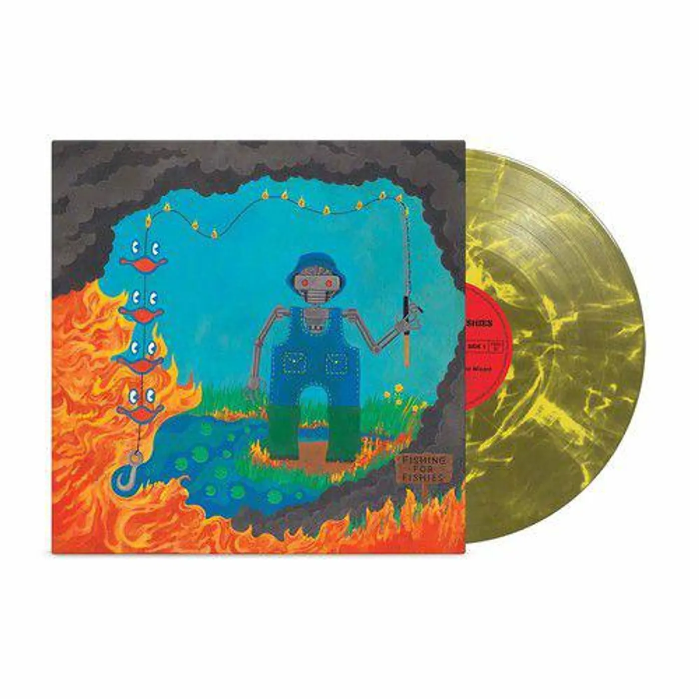 King Gizzard & The Lizard Wizard FISHING FOR FISHIES - Limited Edition Green Colored Vinyl Record