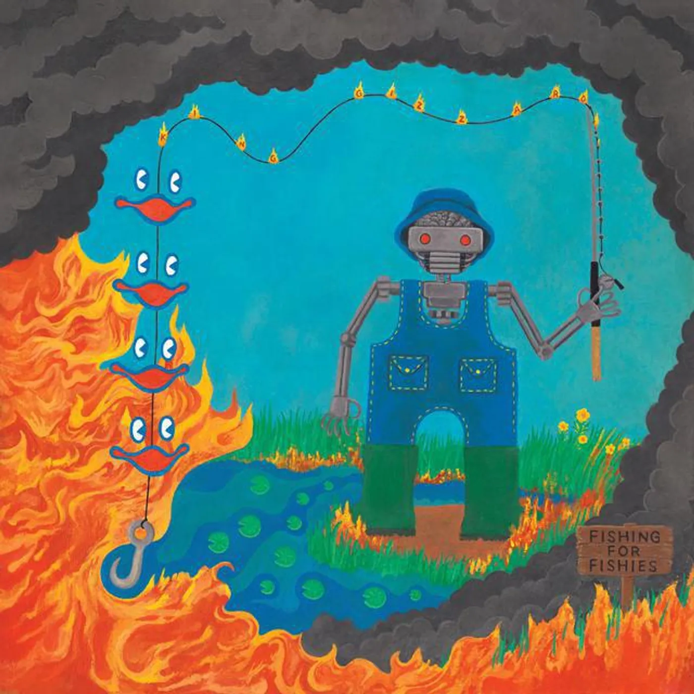 King Gizzard & The Lizard Wizard FISHING FOR FISHIES - Limited Edition Green Colored Vinyl Record