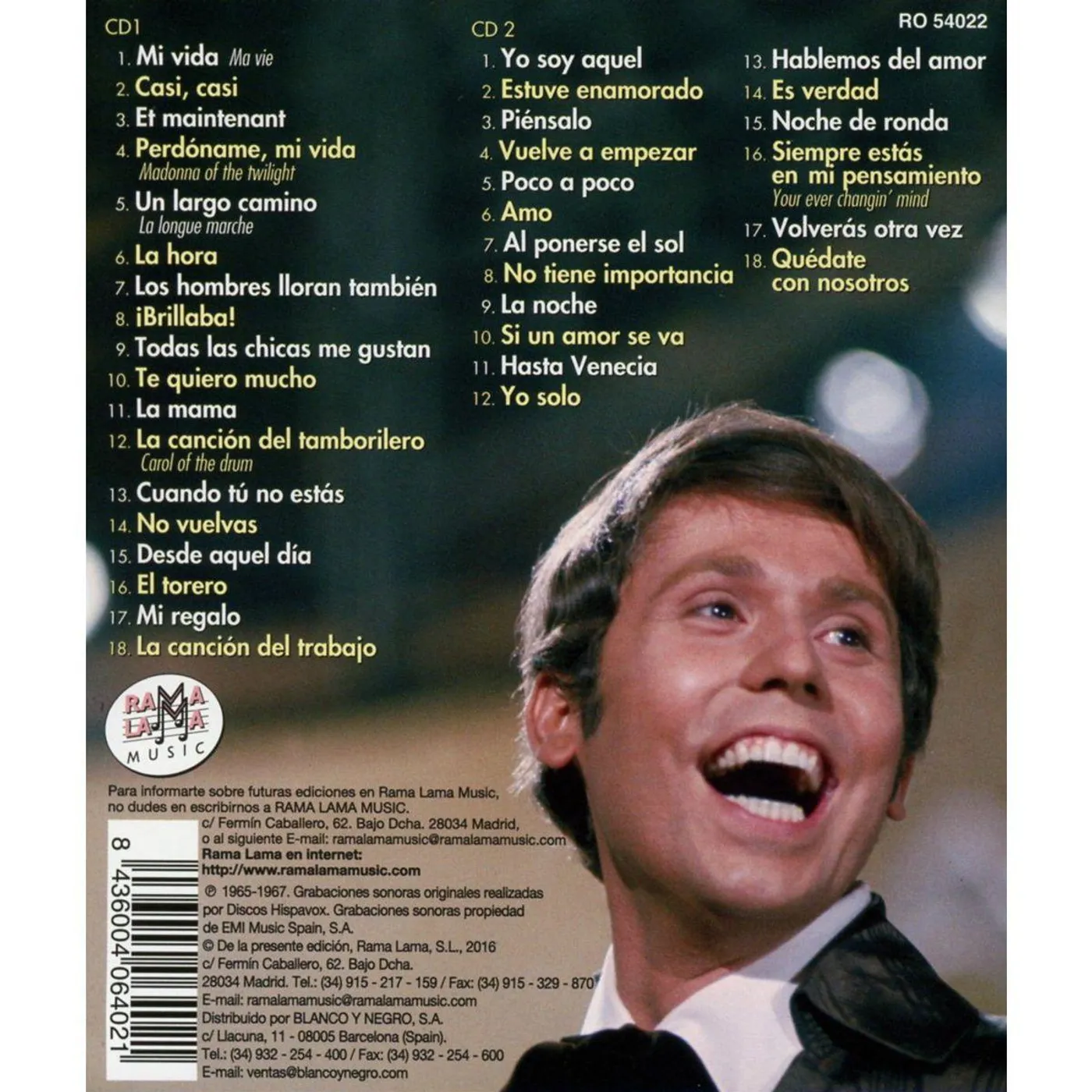 Raphaël SUS TRES PRIMEROS ALBUMES CON HISPAVOX 1965-1968 CD