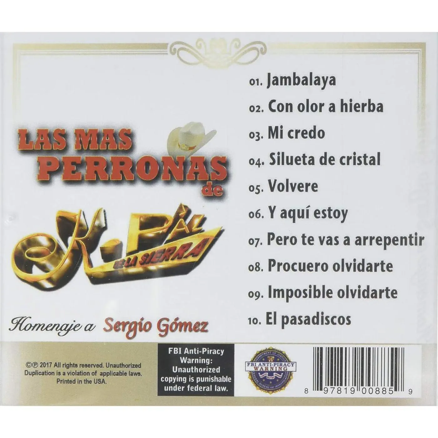 K-Paz De La Sierra LAS MAS PERRONAS CD