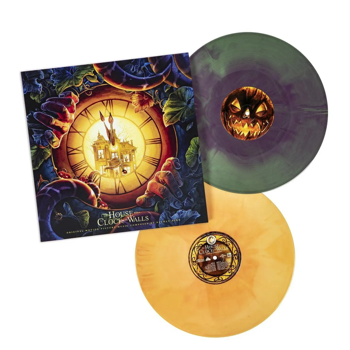 Nathan Barr The House With A Clock In Its Walls (Original Motion Picture Music) [Green & Purple Sorcery Swirl/Orange Jack 'O Lantern & Fire Swirl] Vinyl Record