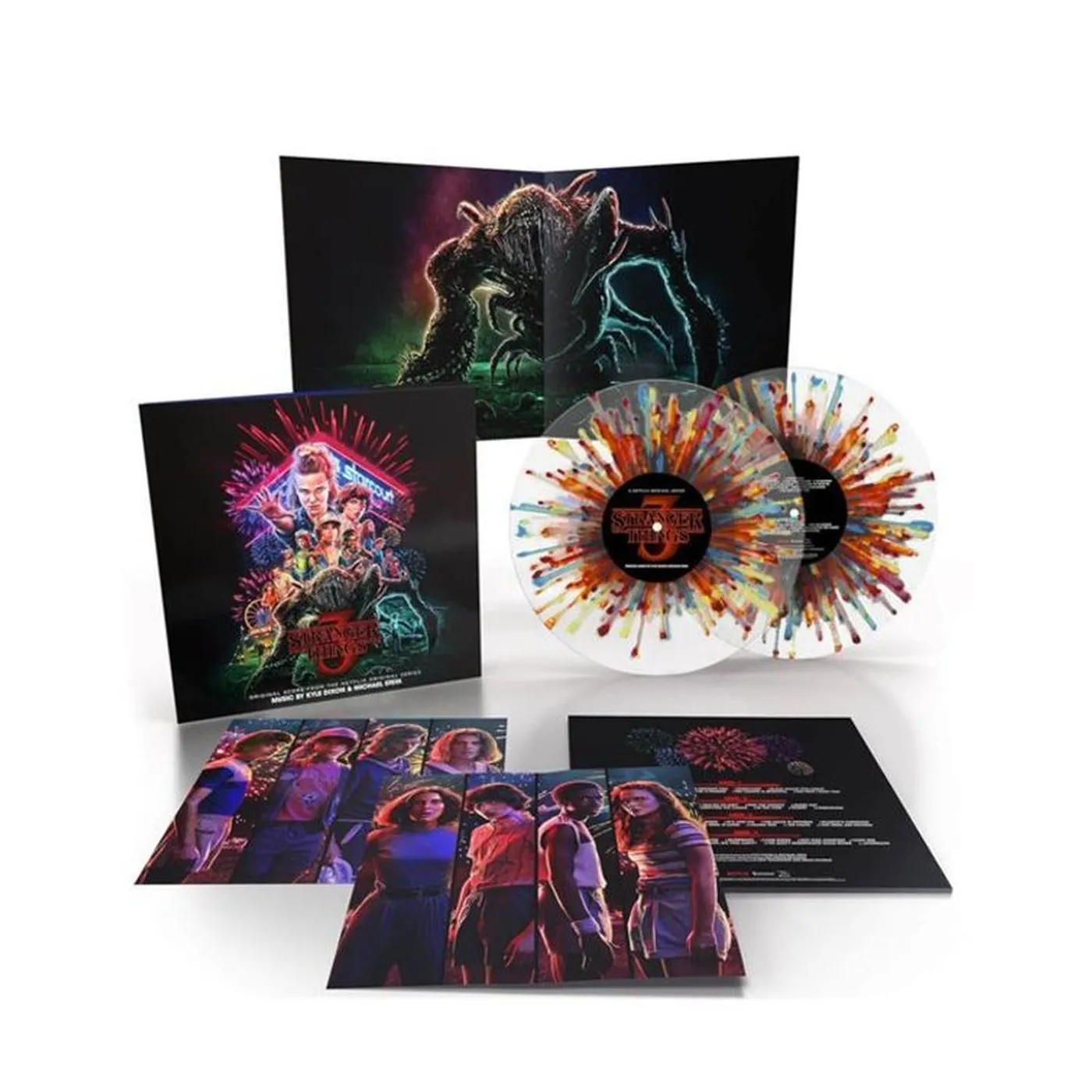 Kyle Dixon Stranger Things 3 (2LP/Fireworks Splatter) Vinyl Record
