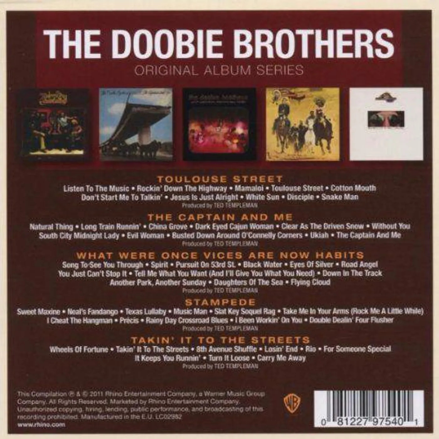 The Doobie Brothers Original Album Series (5CD Box Set)