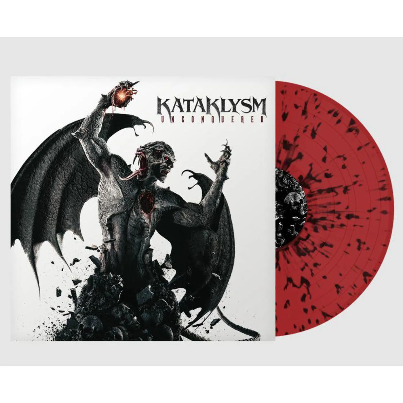 Kataklysm UNCONQUERED (RED & BLACK SPLATTER) Vinyl Record