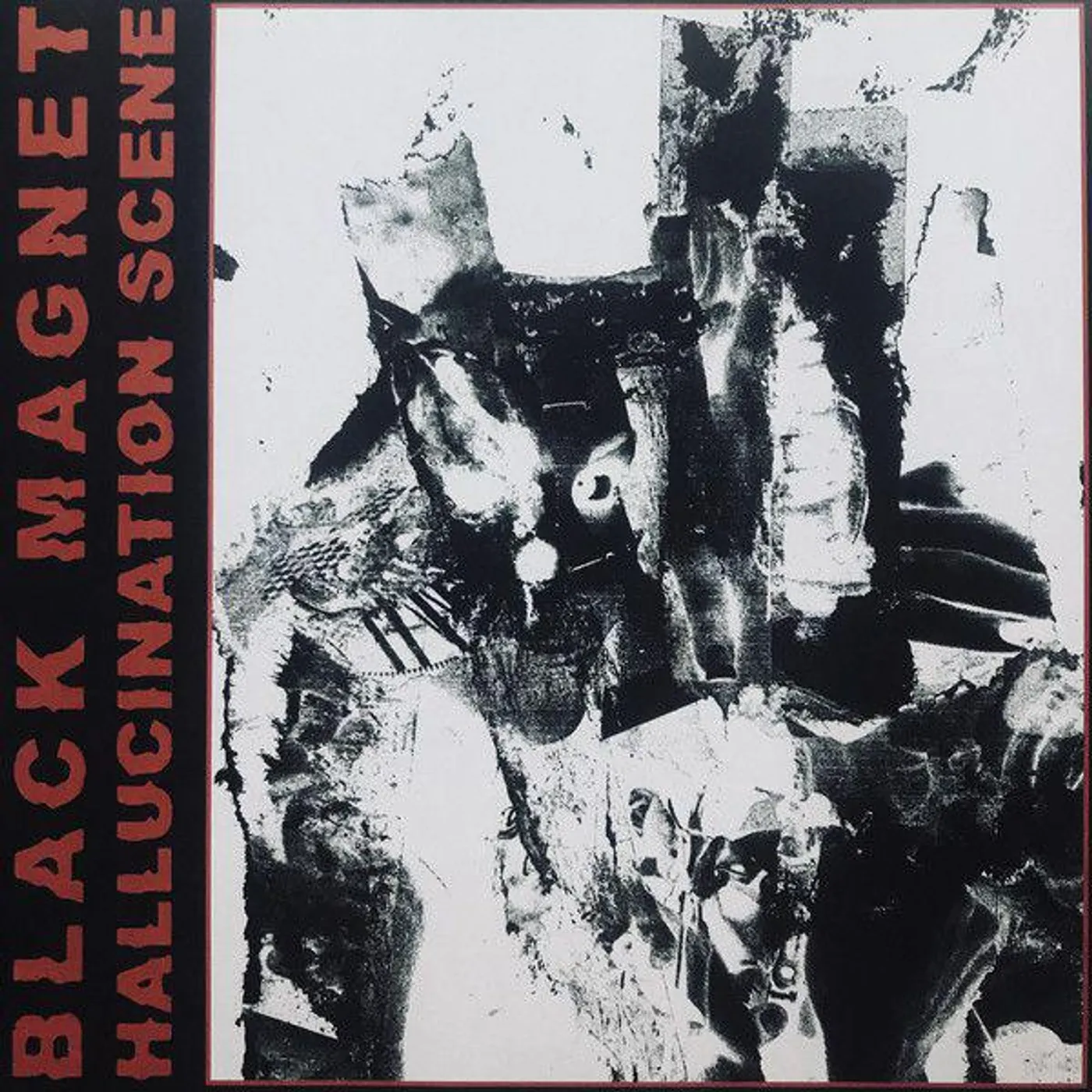Black Magnet HALLUCINATION SCENE (RED / BLACK MERGE W/ RED) Vinyl Record