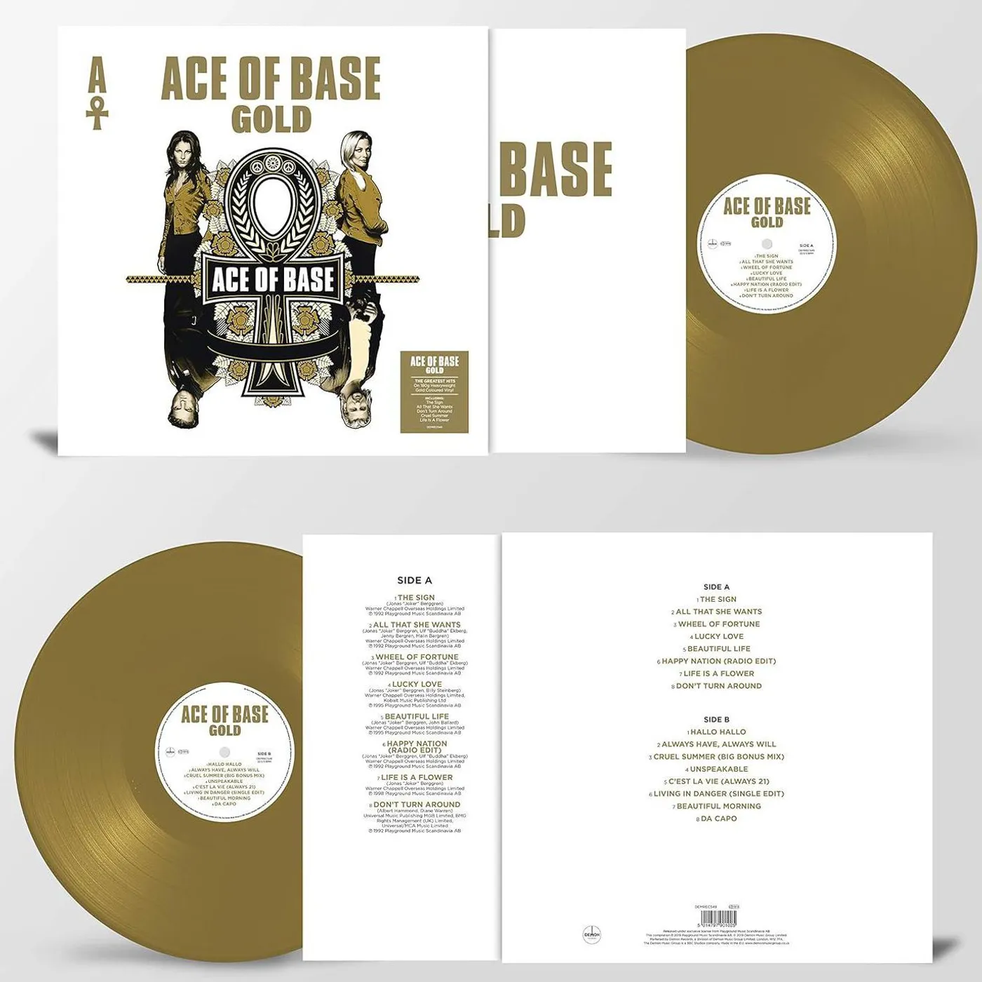 Ace of Base Gold Vinyl Record