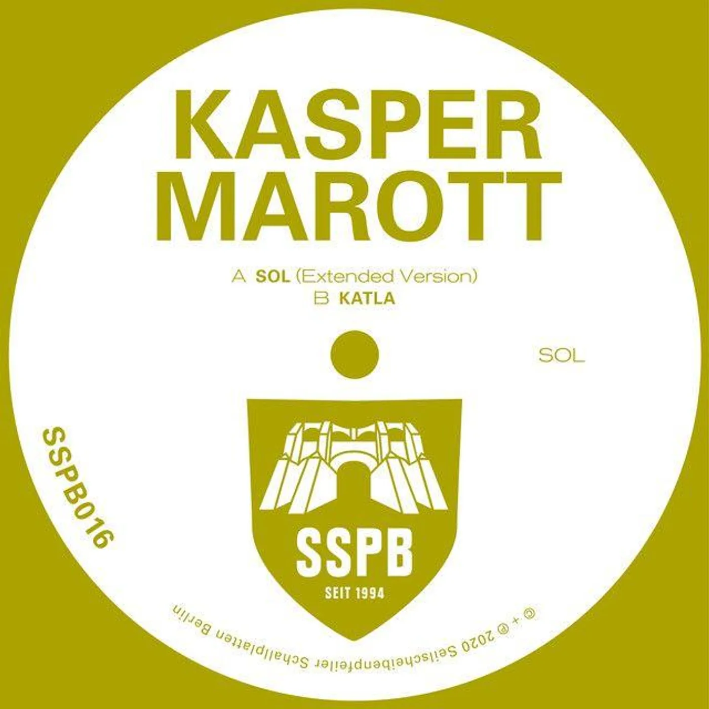 Kasper Marott Sol Vinyl Record