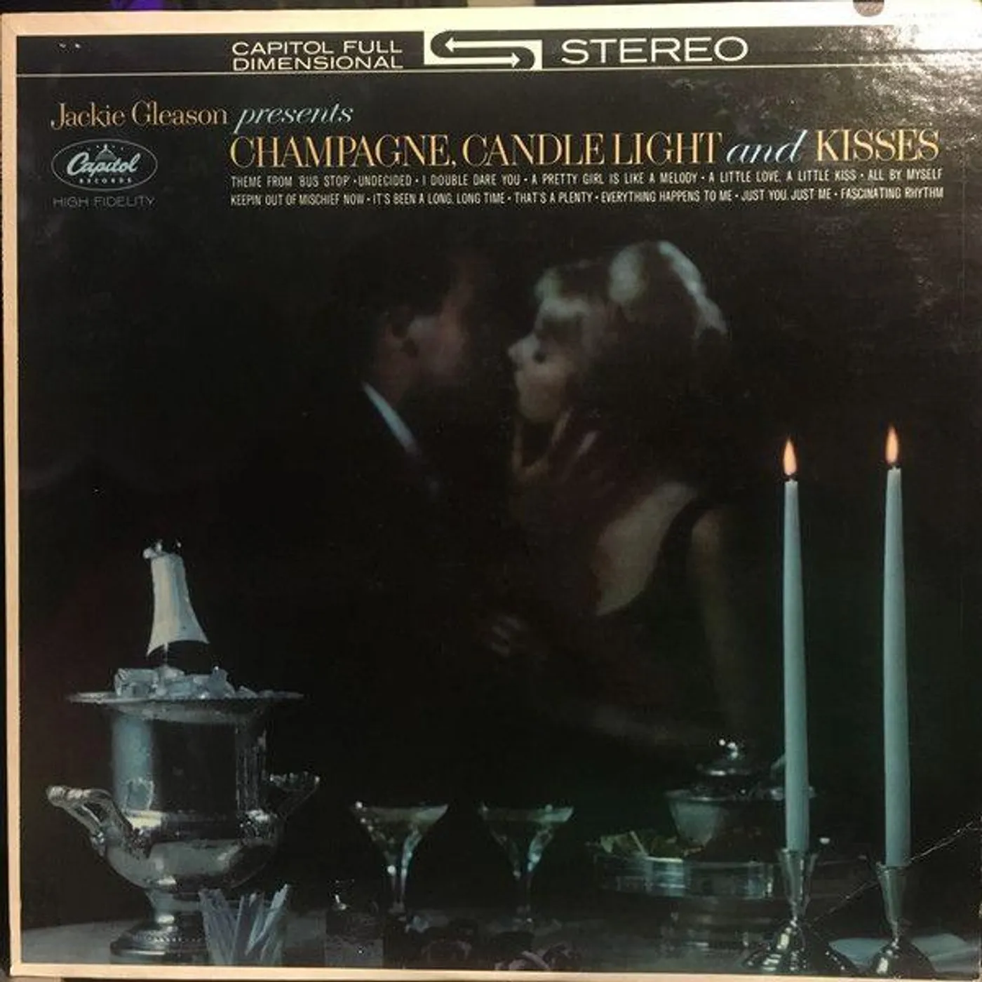 Jackie Gleason CHAMPAGE CANDLELIGHT & KISSES (BONUS TRACK) Vinyl Record - 180 Gram Pressing