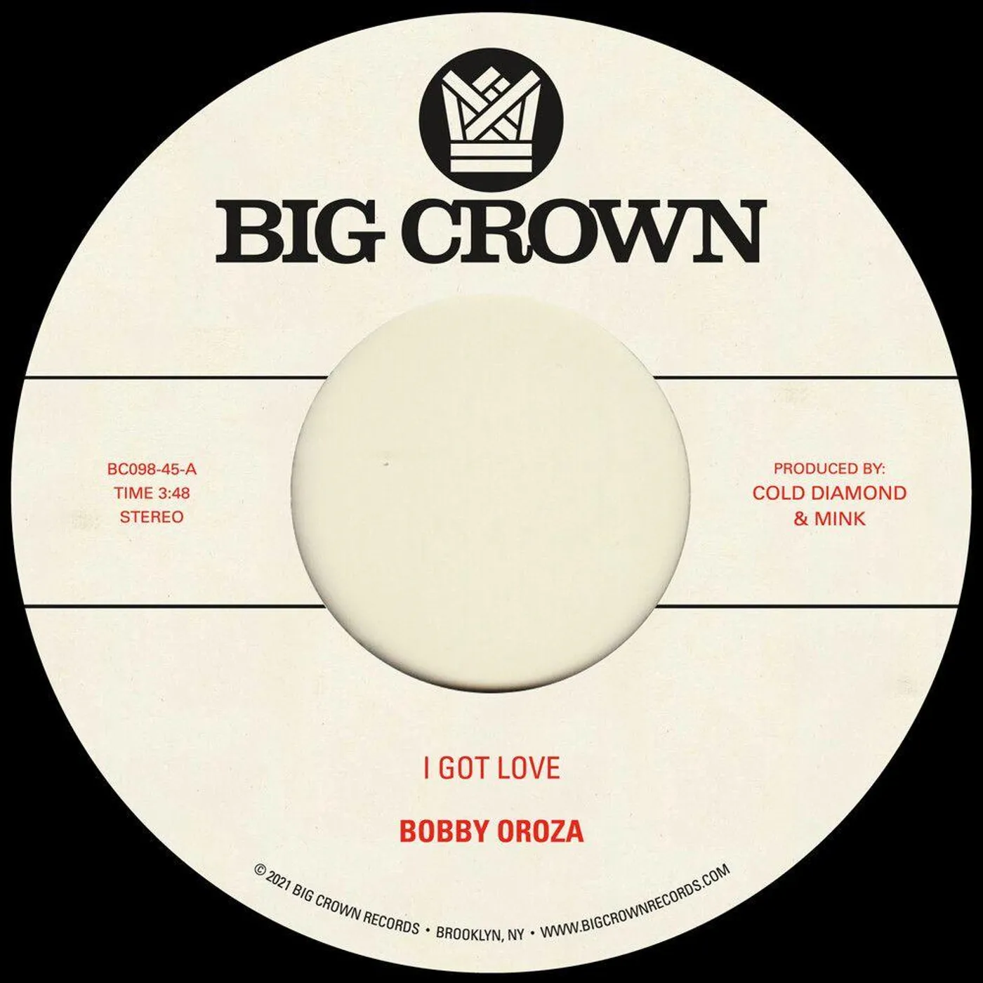 Bobby Oroza I Got Love / Loving Body Vinyl Record