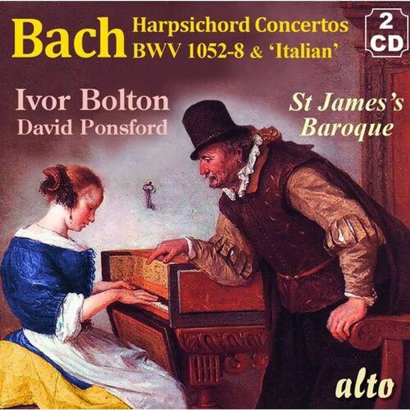 Ivor Bolton / St. James Baroque Players J.S. BACH CONCERTOS FOR HARPSICHORD & STRINGS; BWV CD