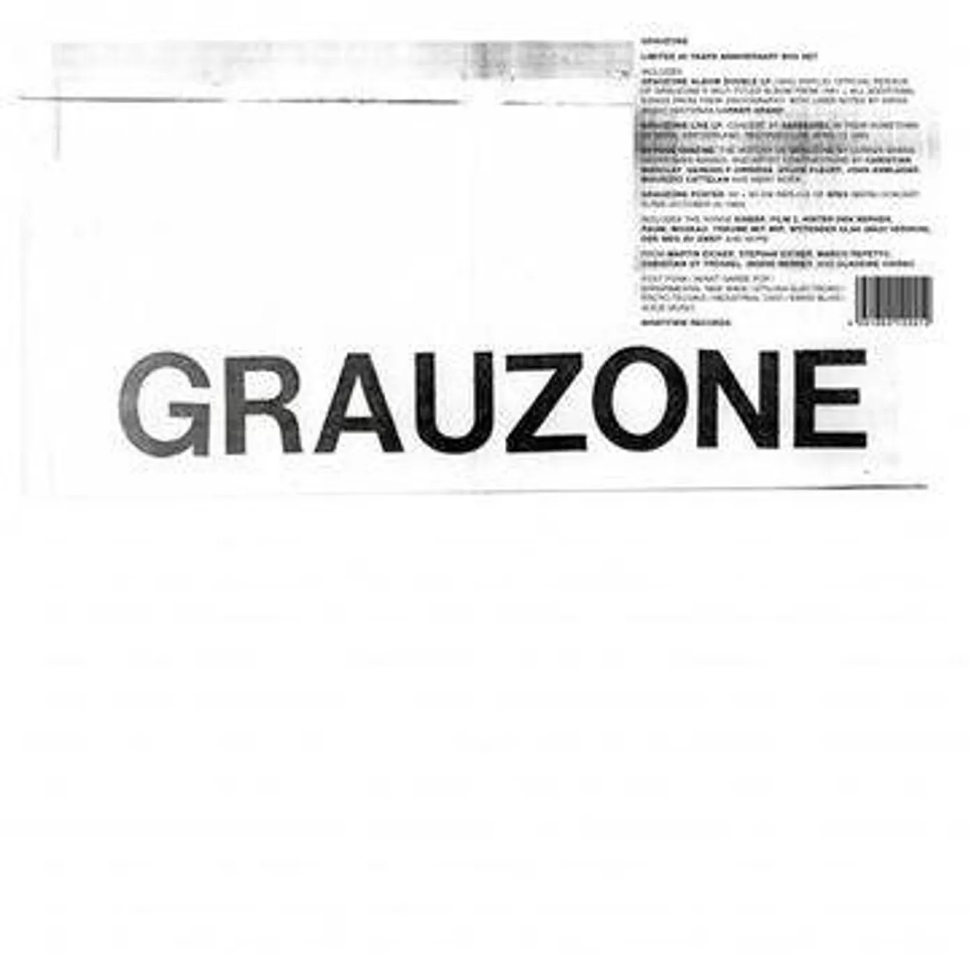 Grauzone LIMITED 40 YEARS ANNIVERSARY BOX SET (Vinyl)
