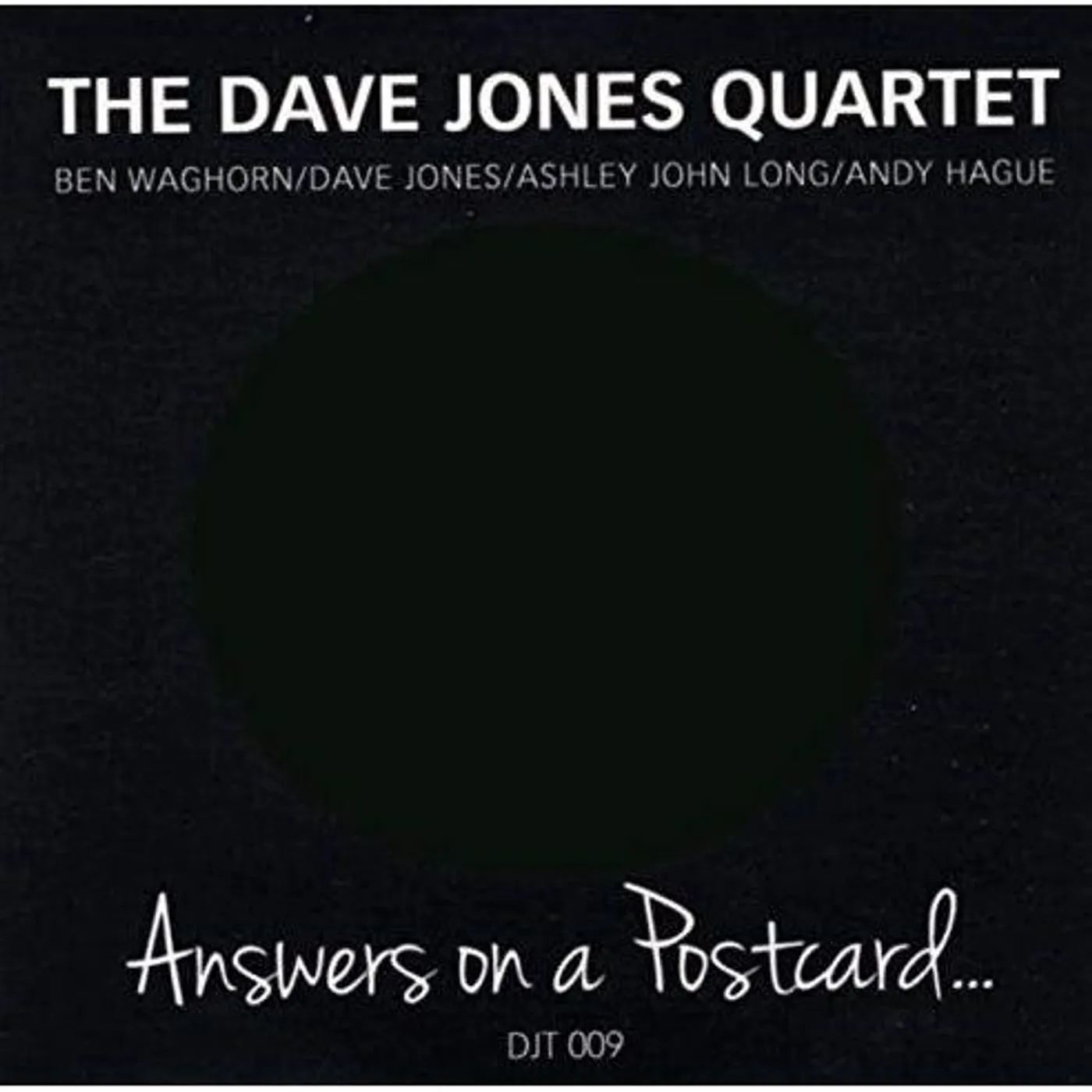 The Dave Jones Quartet ANSWERS ON A POSTCARD CD